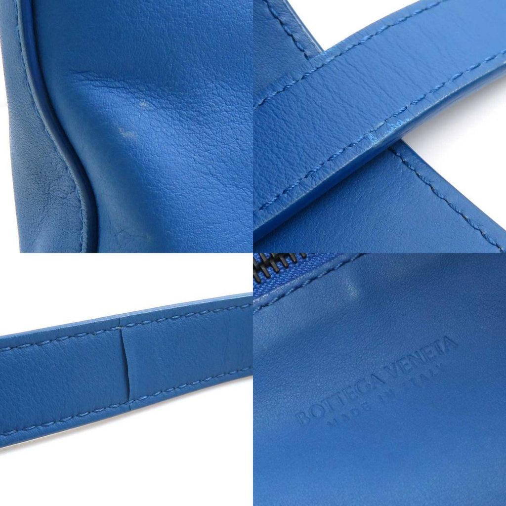 Bottega Veneta Blue Leather Shoulder Bag