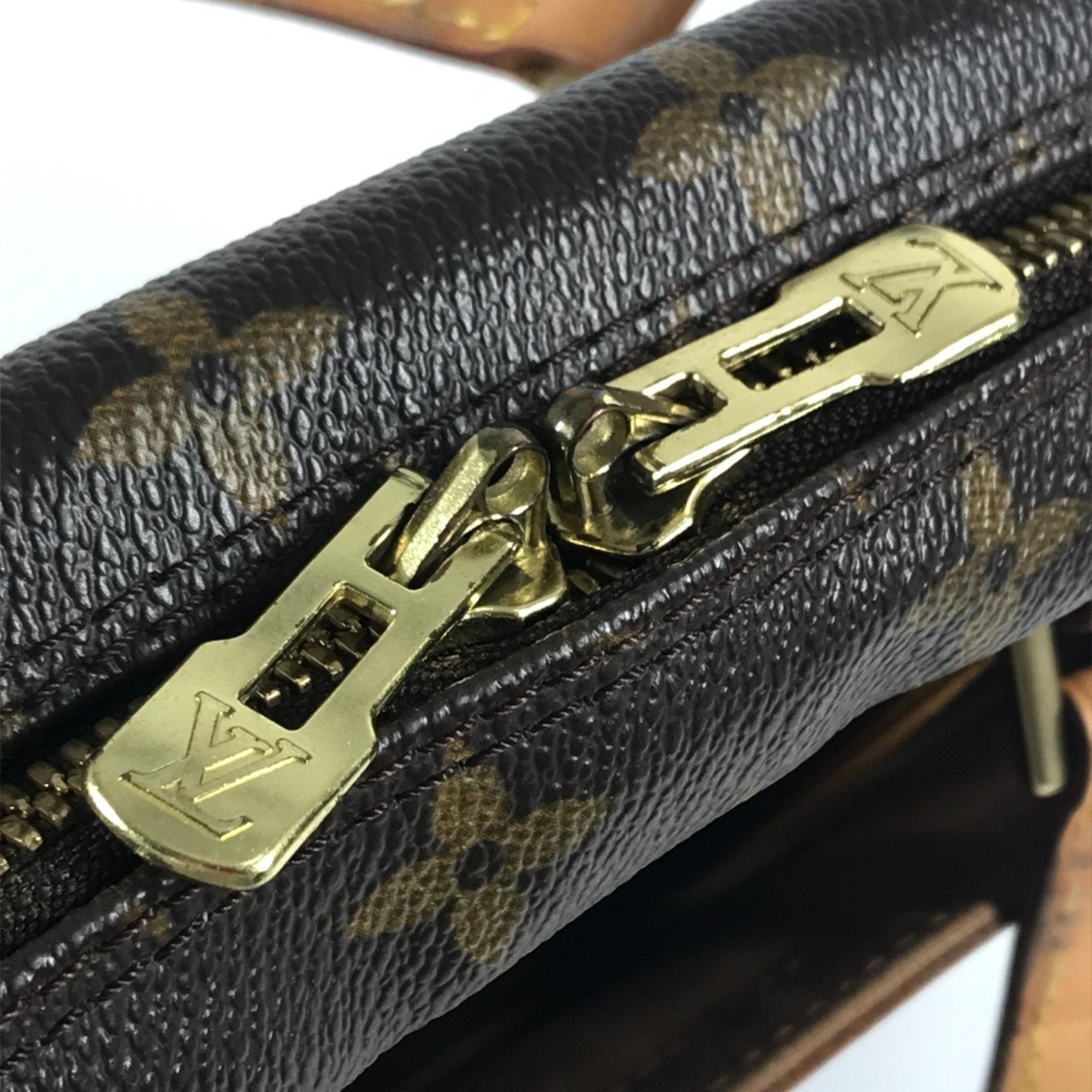 Louis Vuitton Brown Monogram Canvas Handbag Tote Bag