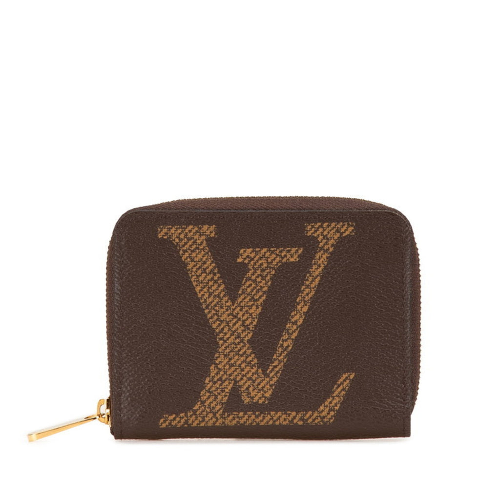 Louis Vuitton Brown Pvc Leather Coin Purse/Coin Case