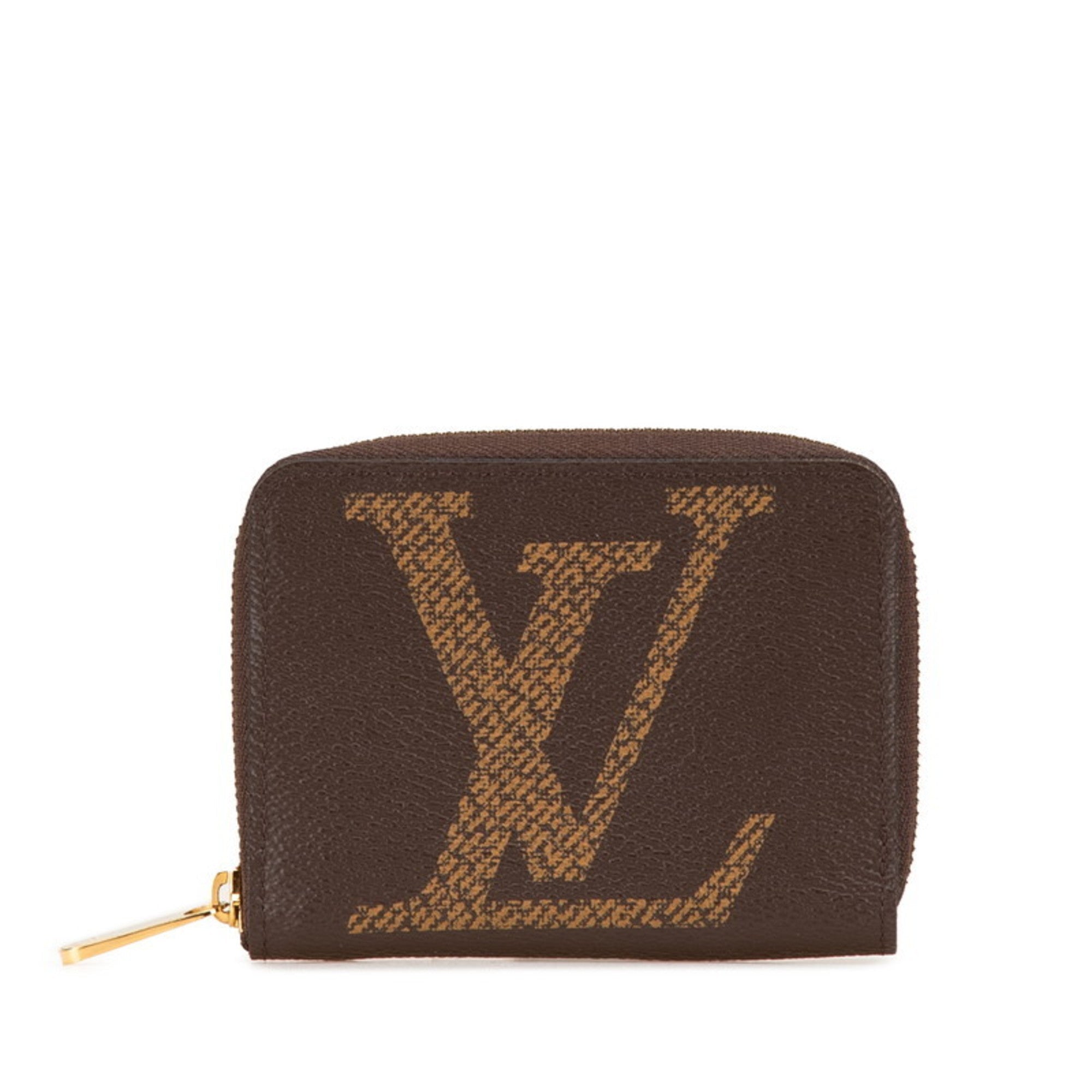 Louis Vuitton Brown Pvc Leather Coin Purse/Coin Case