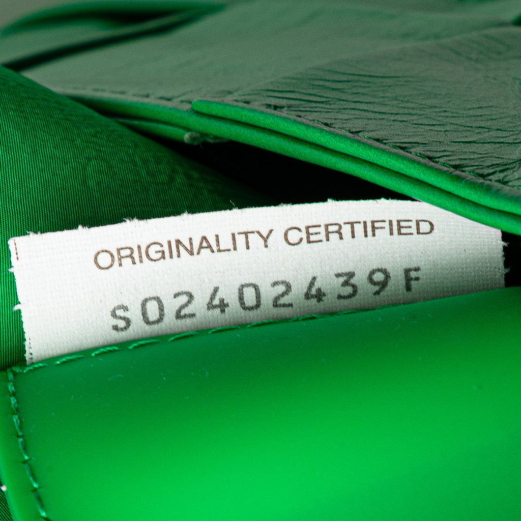 Bottega Veneta Green Leather Shoulder Bag
