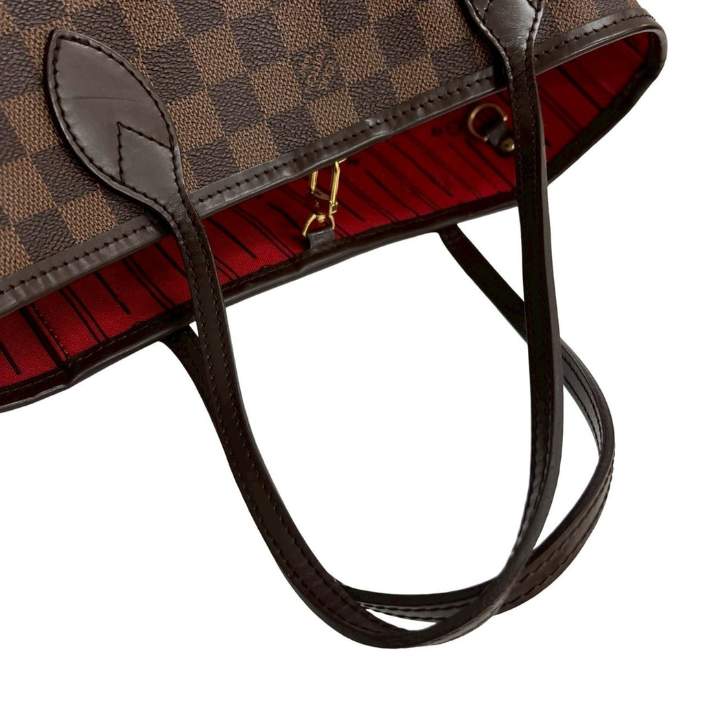Louis Vuitton Brown Leather Pvc Handbag Shoulder Bag Tote Bag