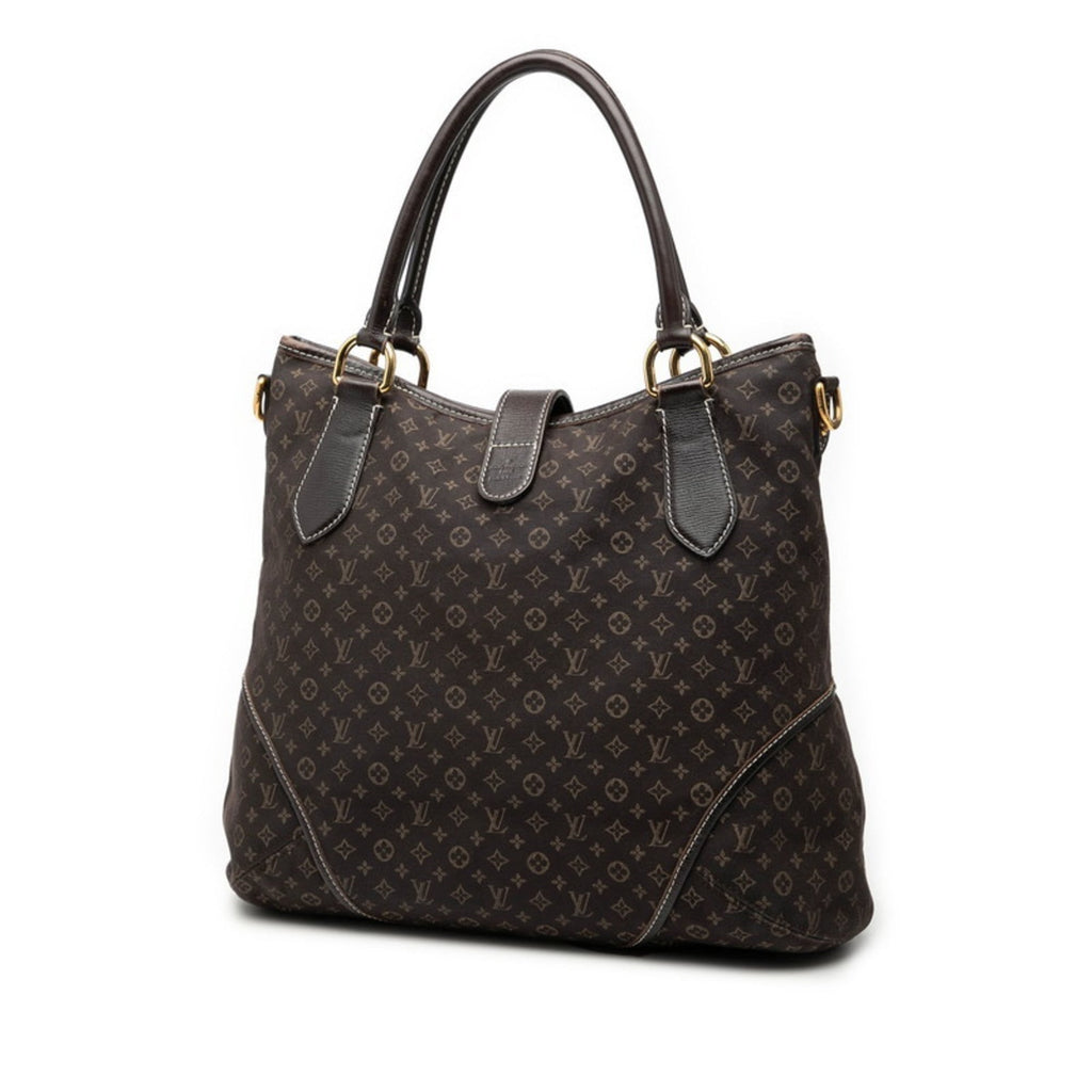 Louis Vuitton Brown Canvas Leather Shoulder Bag Tote Bag