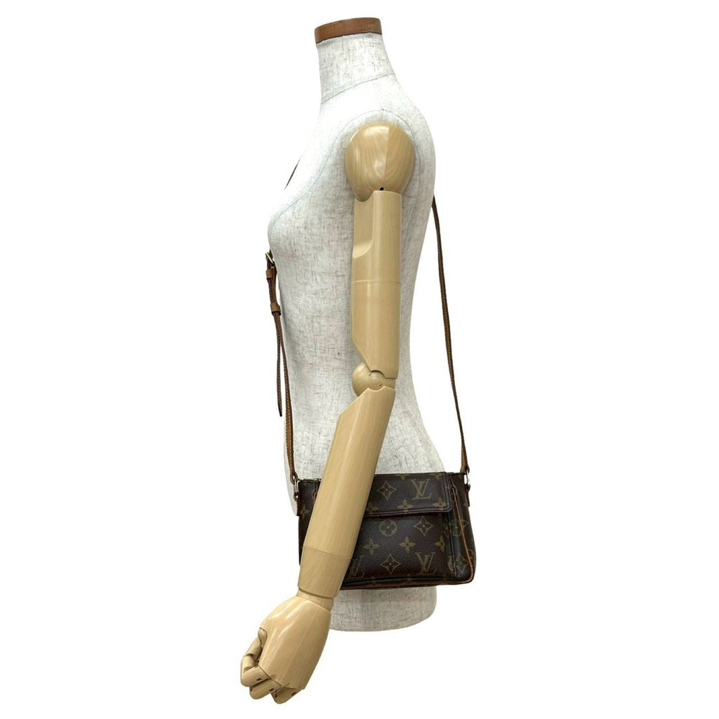 Louis Vuitton Brown Leather Pvc Pochette Shoulder Bag