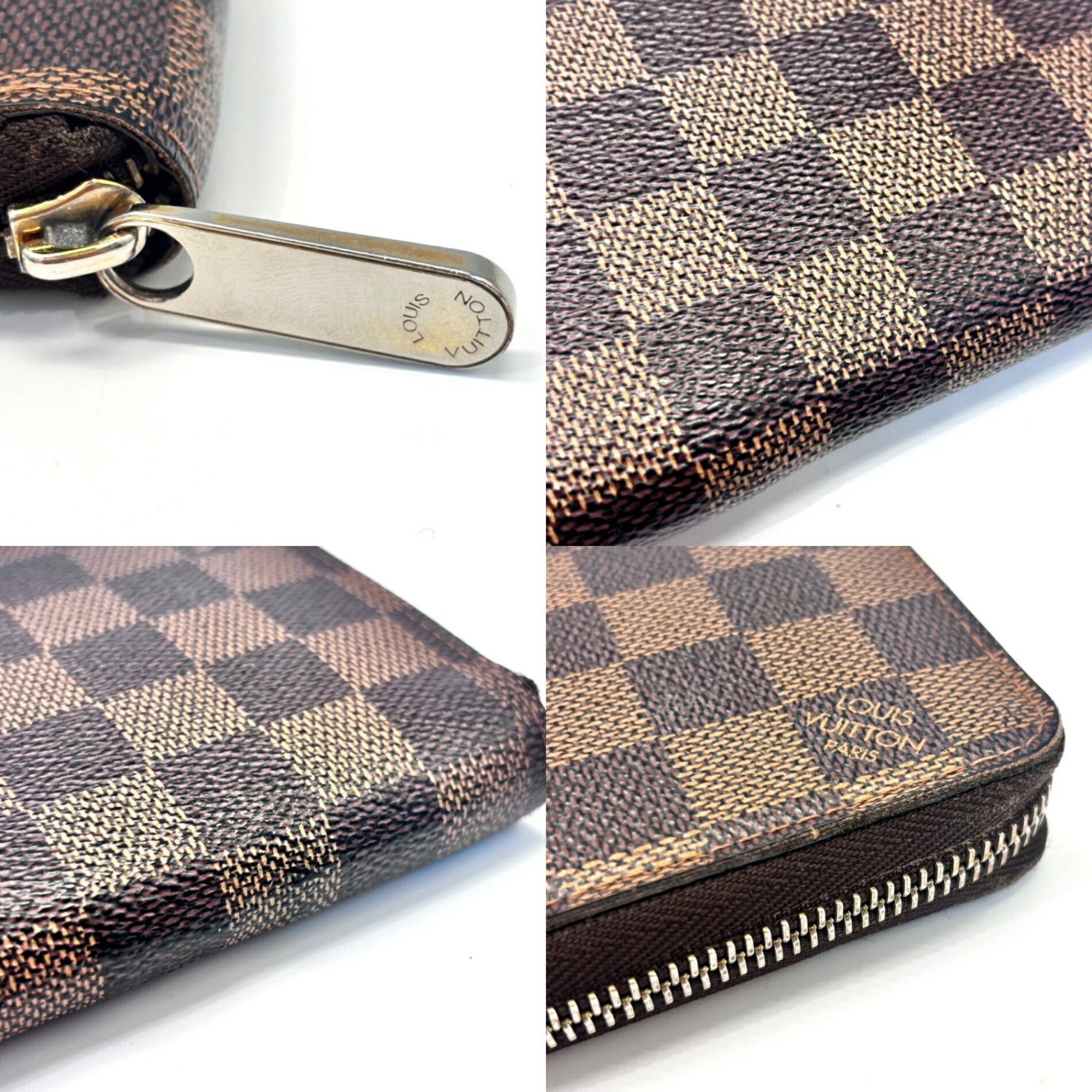 Louis Vuitton Damier Brown Damier Canvas Ebene Long Wallet