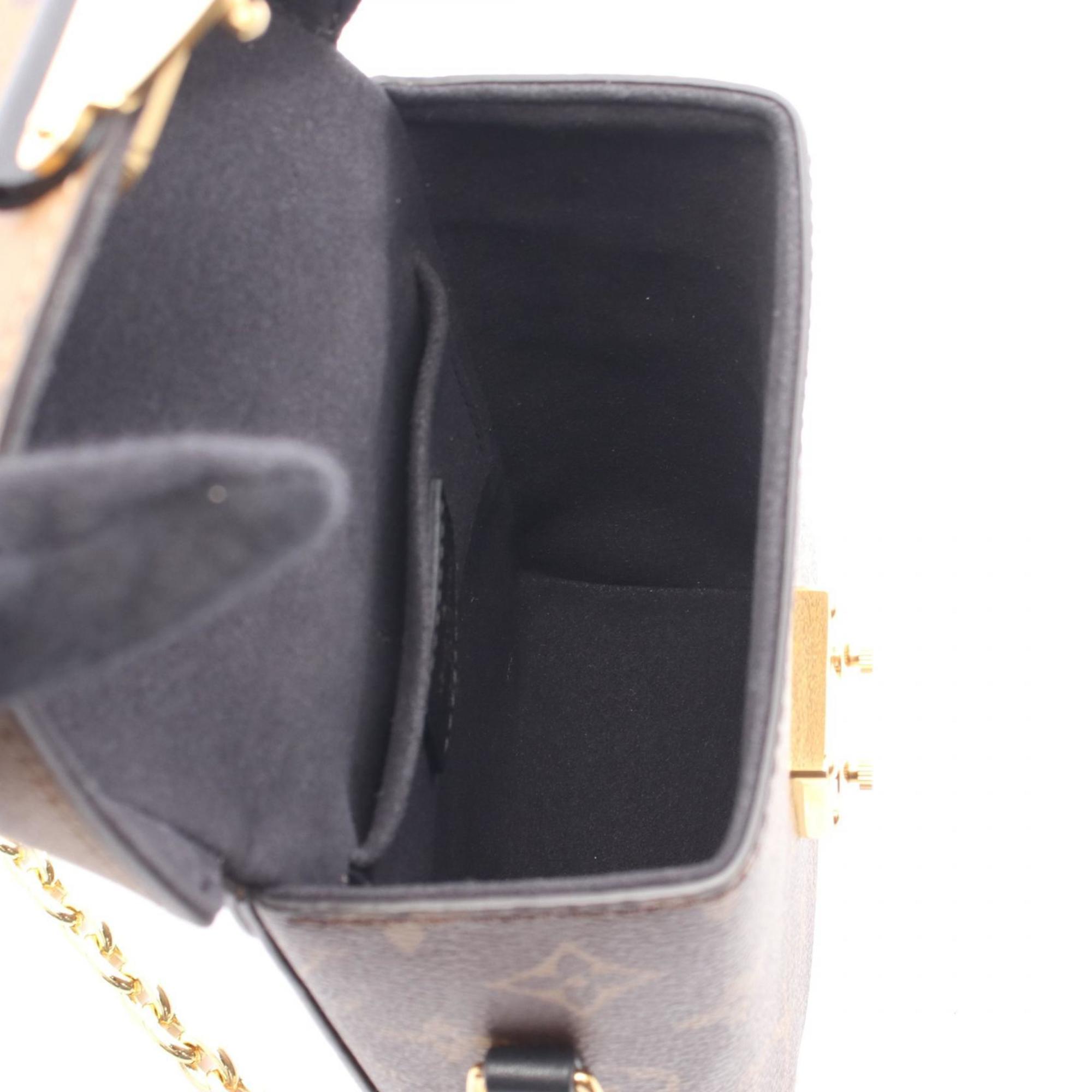 Louis Vuitton Brown Coated Canvas Leather Handbag