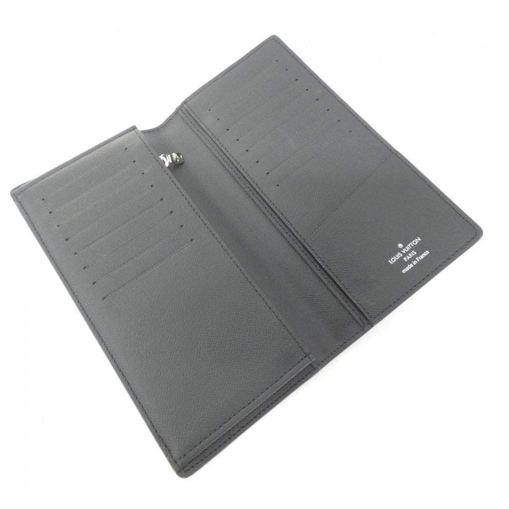 Louis Vuitton Black Leather Long Wallet