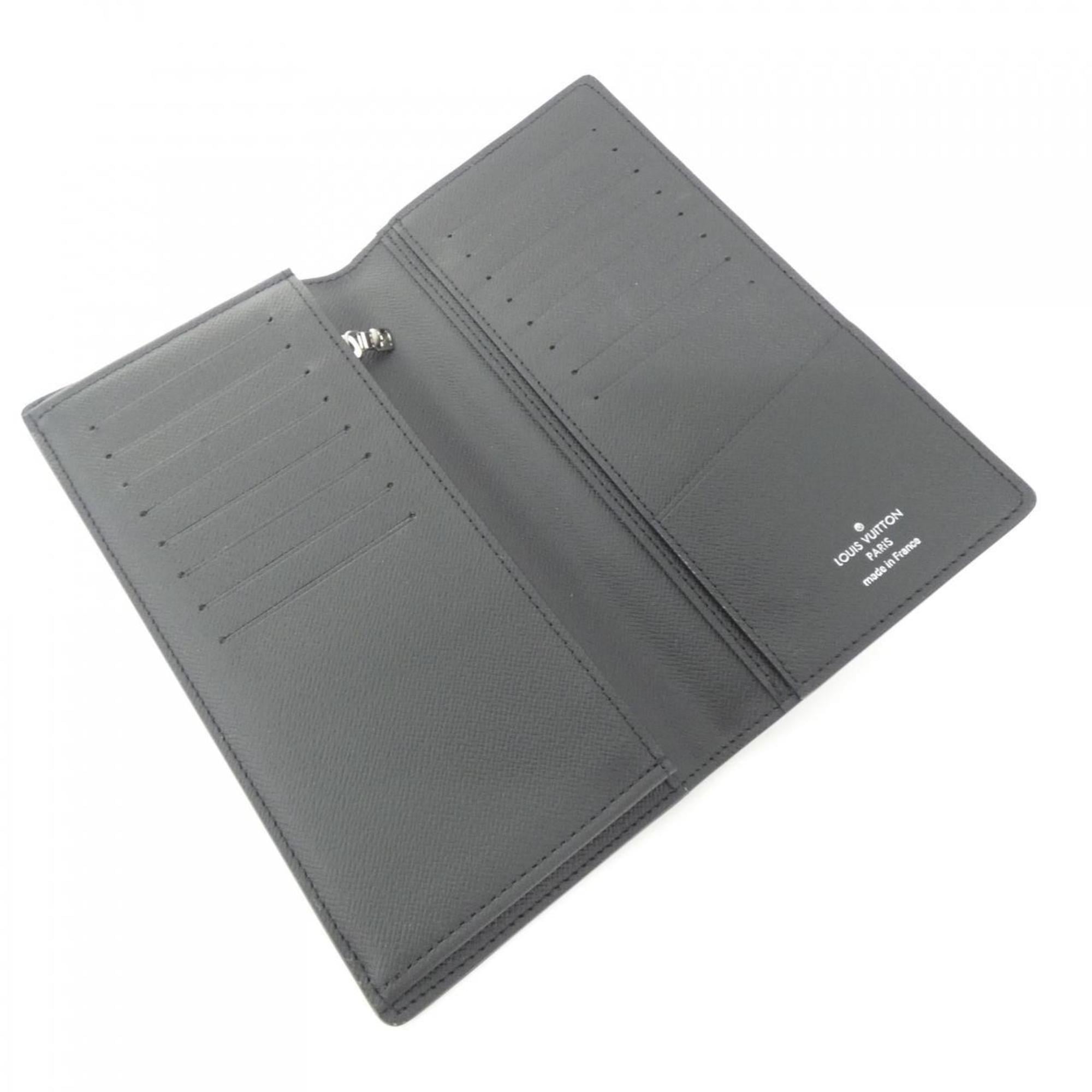 Louis Vuitton Black Leather Long Wallet