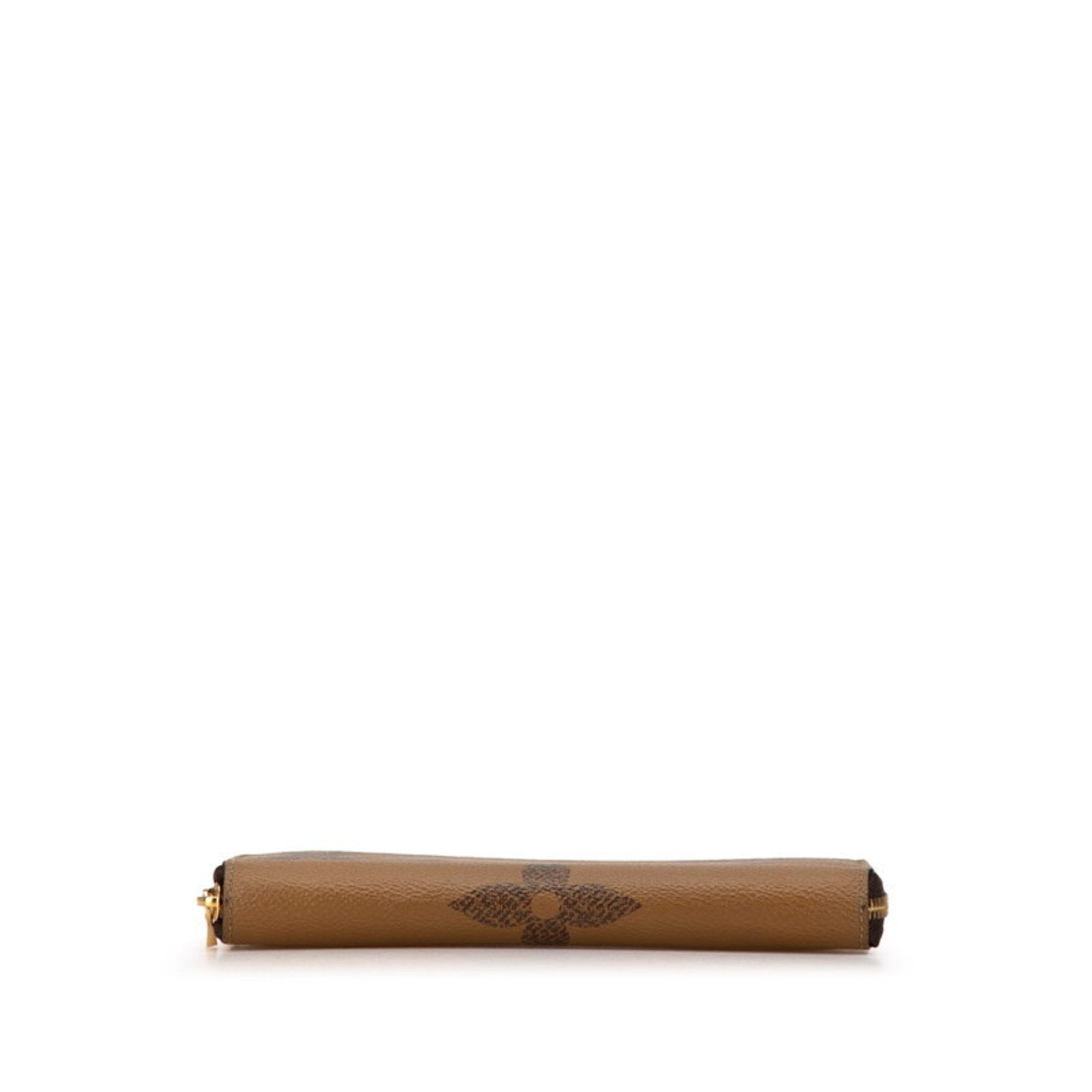 Louis Vuitton Brown Pvc Leather Long Wallet