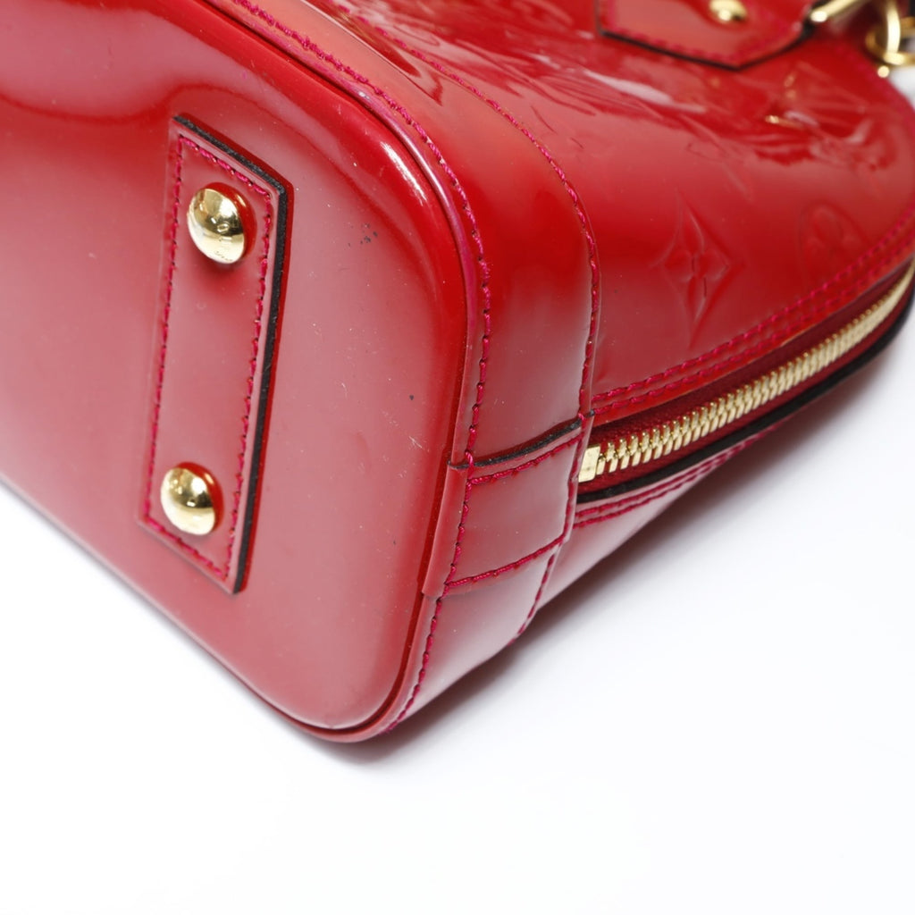 Louis Vuitton Monogram Vernis Red Color Handbag