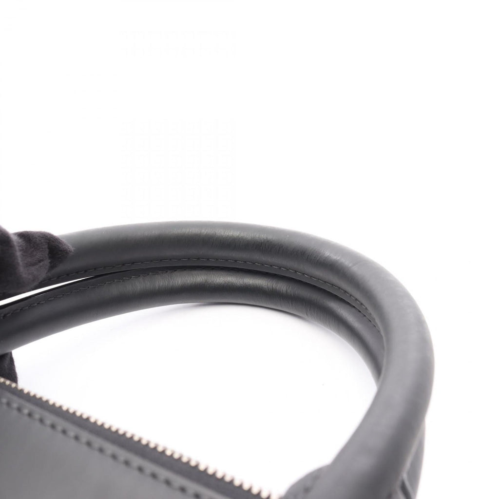 Louis Vuitton Black Blue Coated Canvas Leather Tote Bag