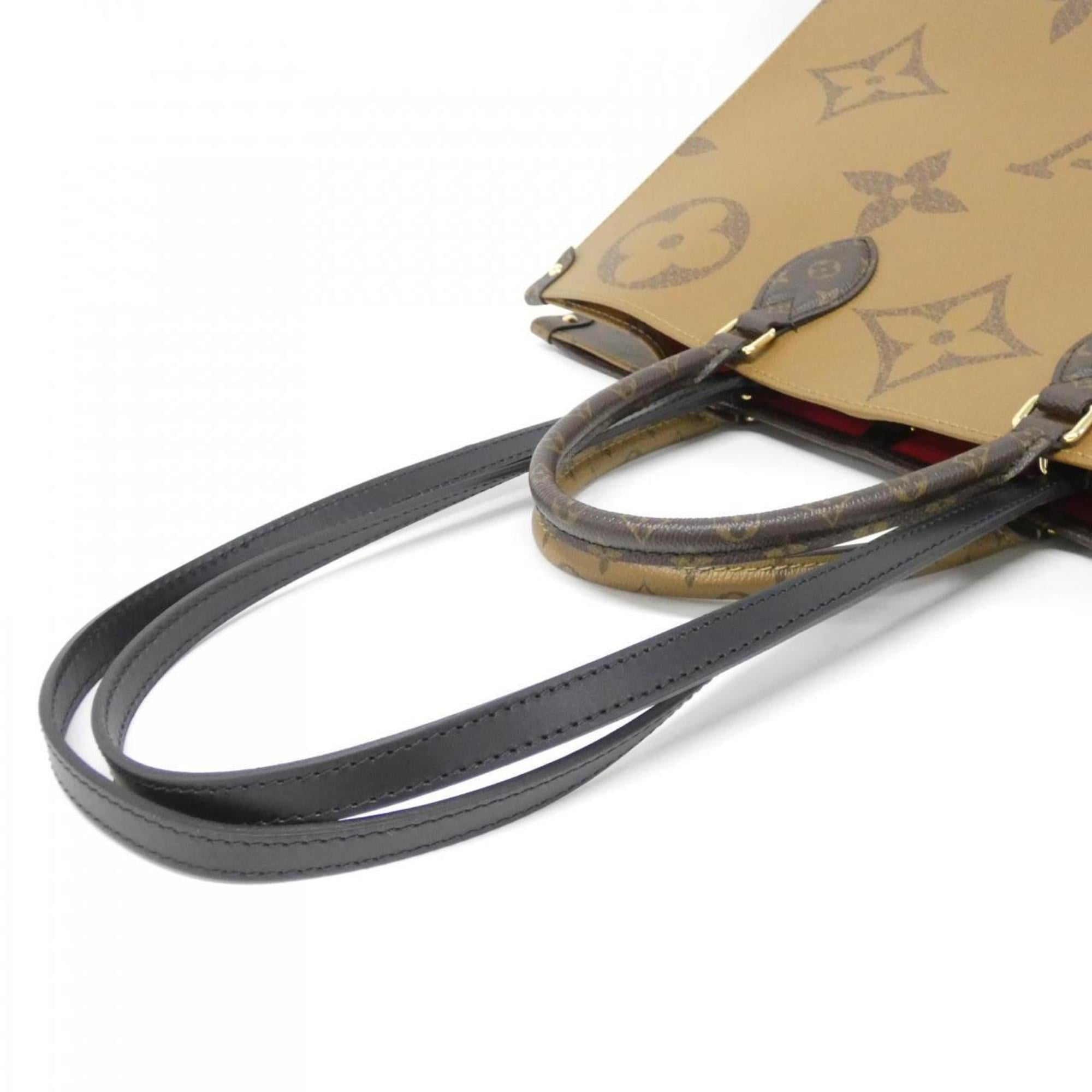 Louis Vuitton Marron Coated Canvas Handbag