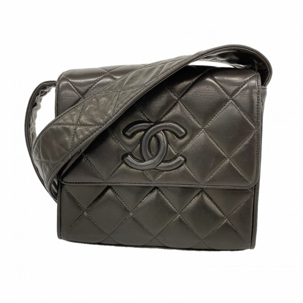 Chanel Black Leather Shoulder Bag