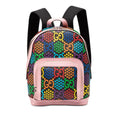 Gucci Black Multi-Color Pink Pvc Leather Backpack (Pre-Owned)