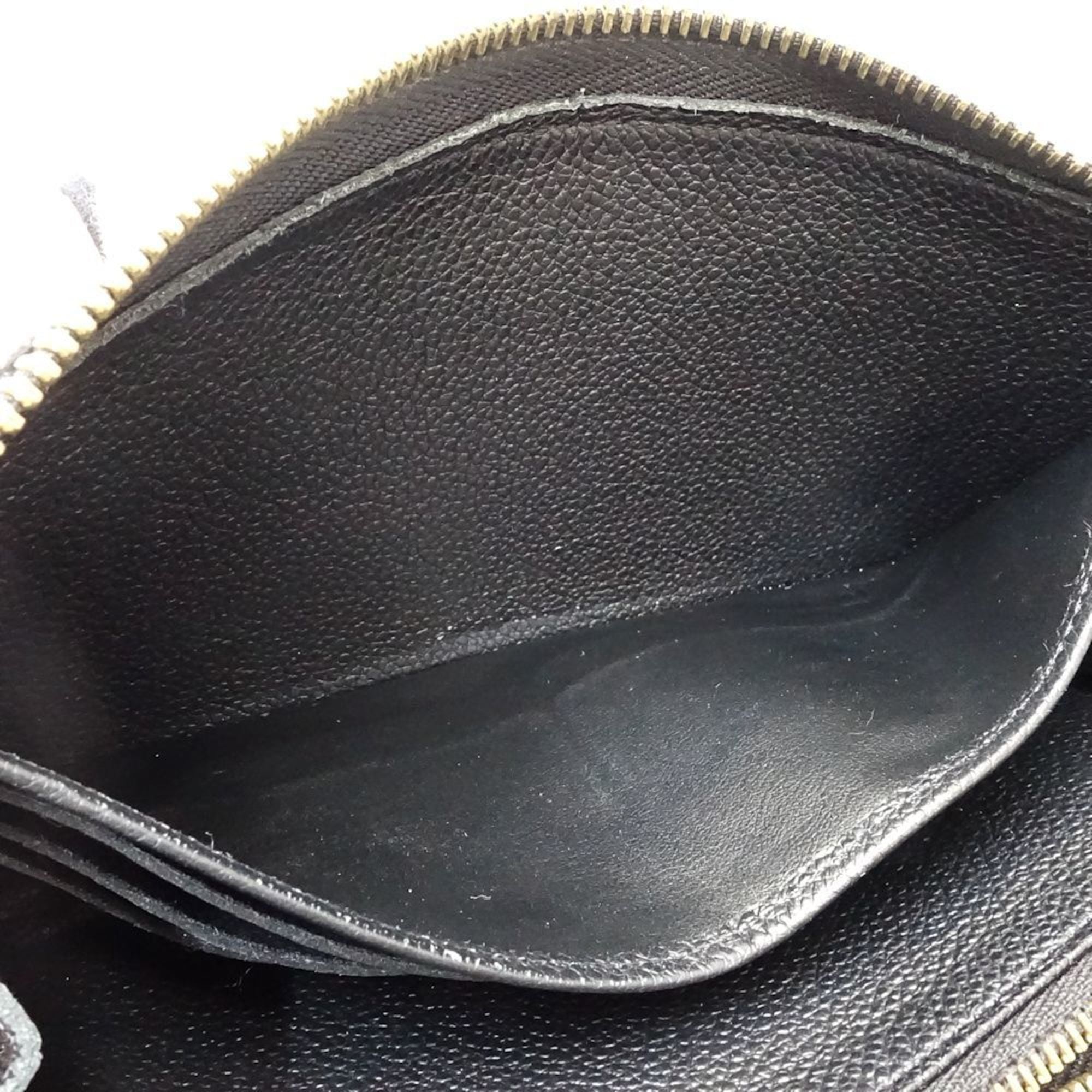 Louis Vuitton Black Leather Long Wallet