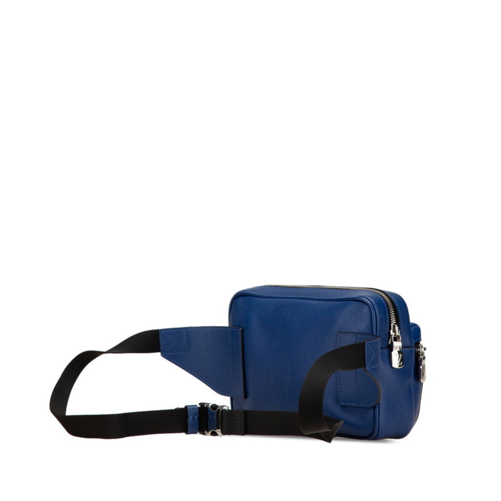 Louis Vuitton Black Blue Leather Sling Bag