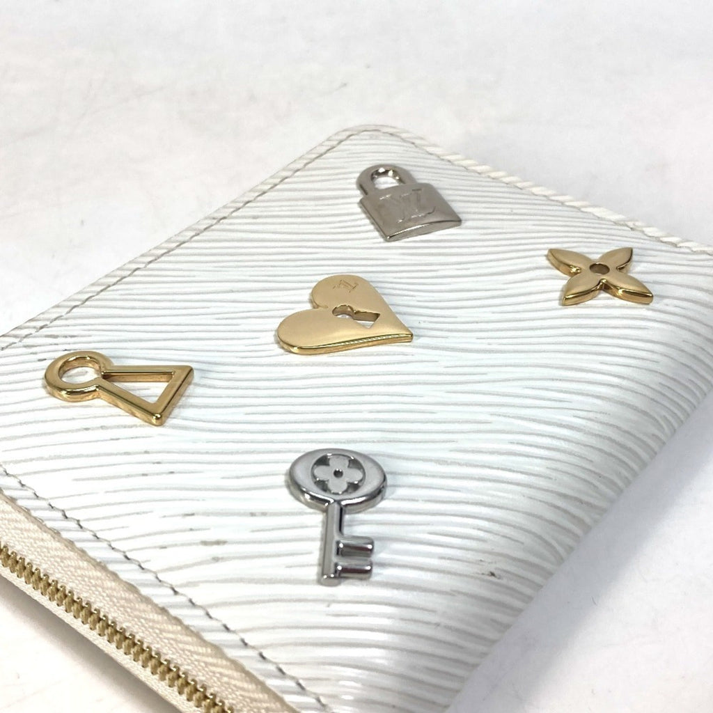 Louis Vuitton Epi Blanc White Epi Leather Coin Purse/Coin Case