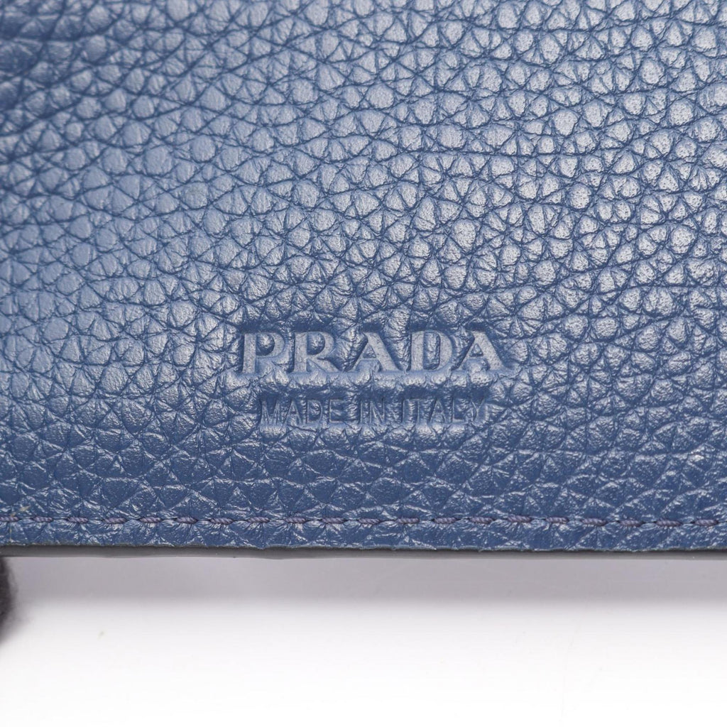 Prada Black Leather Wallet (Bi-Fold)