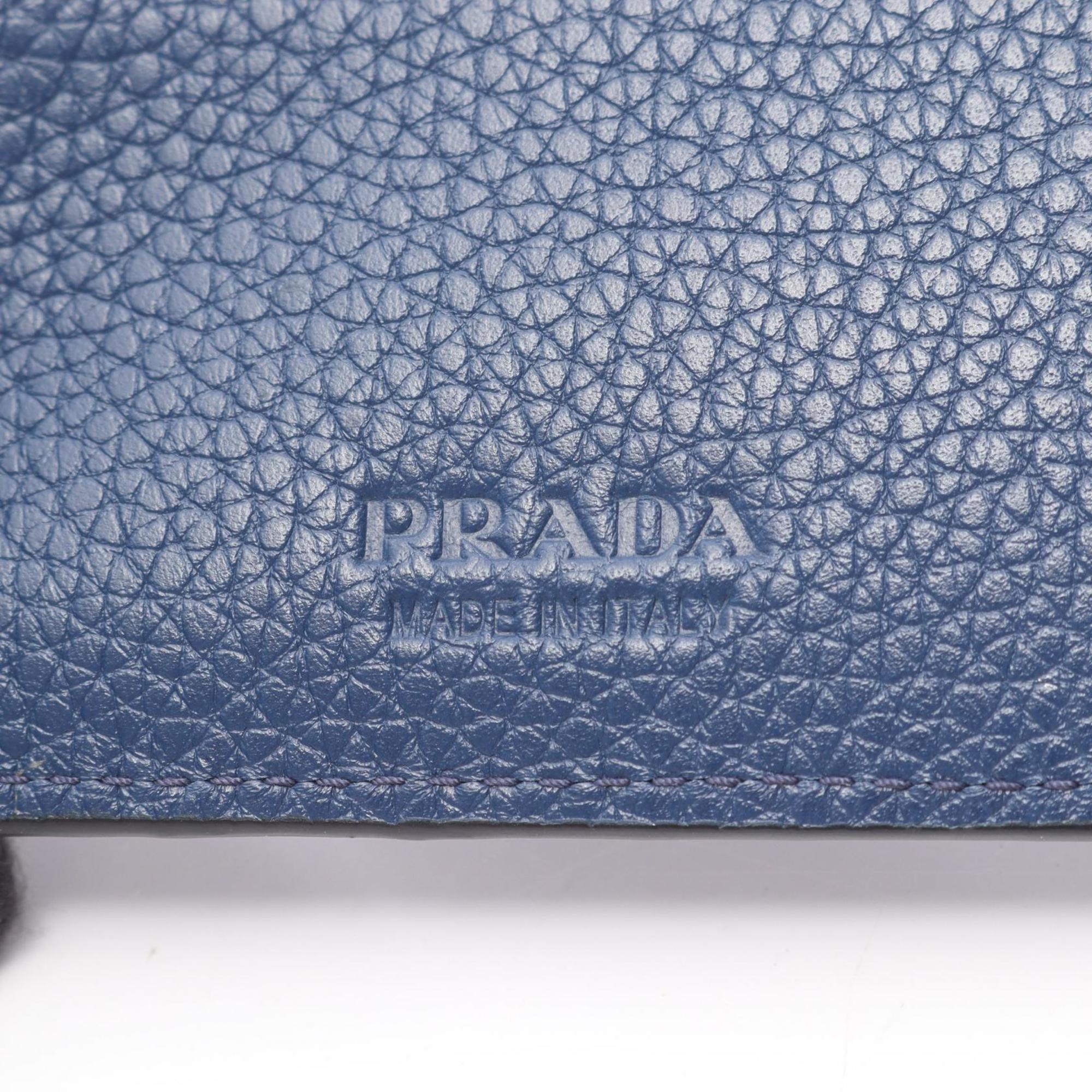 Prada Black Leather Wallet (Bi-Fold)