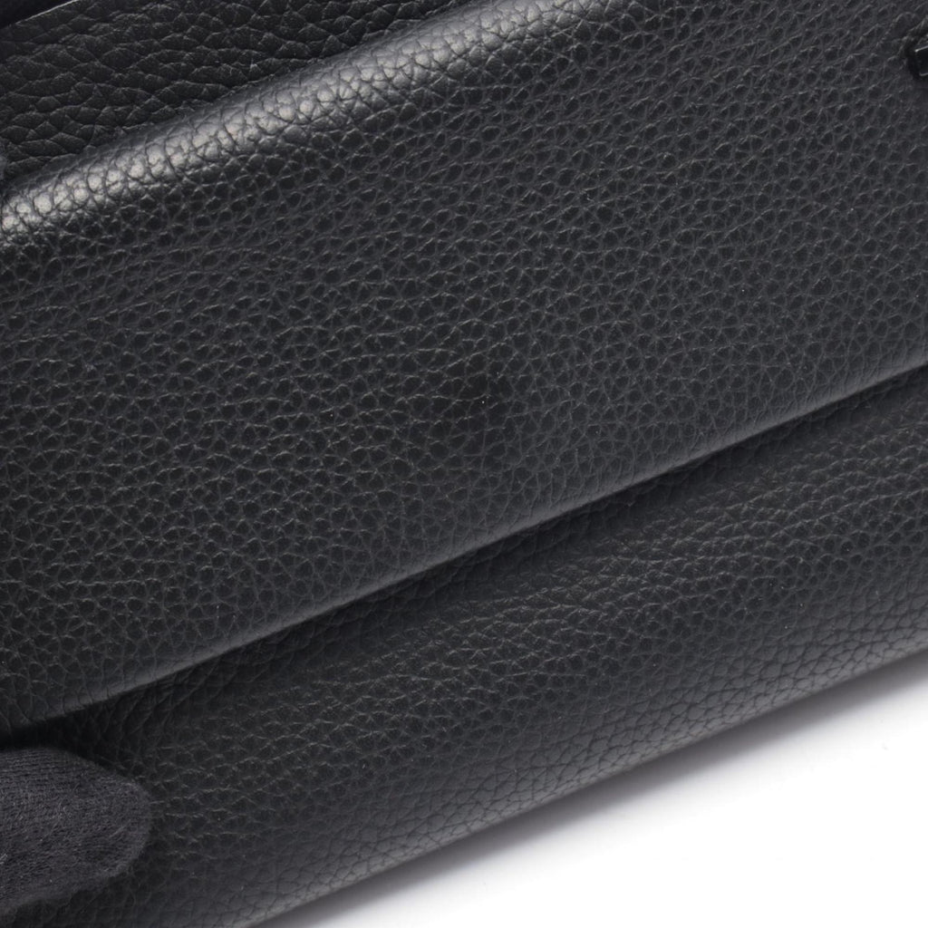 Louis Vuitton Black Noir Leather Long Wallet