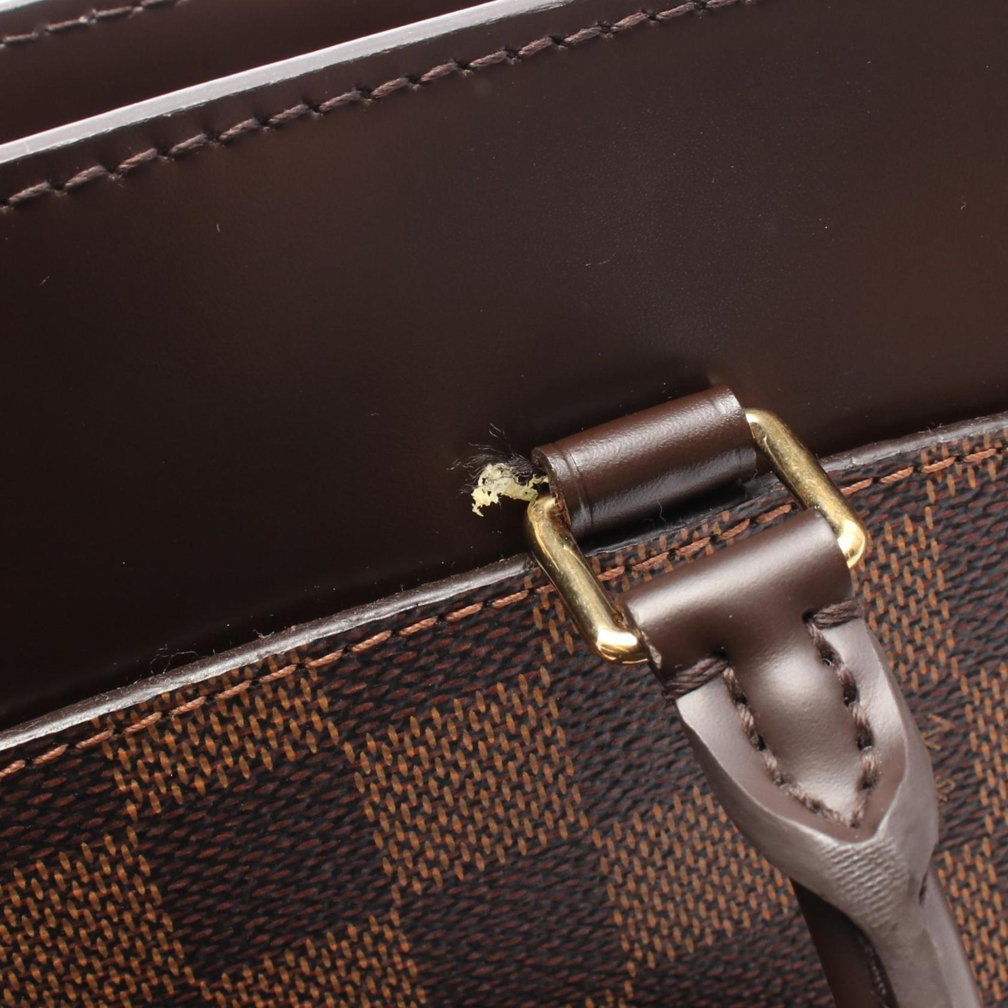 Louis Vuitton Brown Damier Canvas Ebene Coated Canvas Leather Handbag