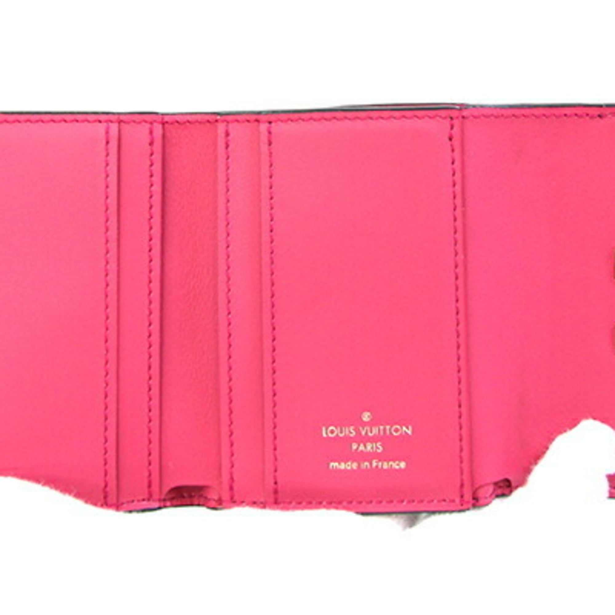 Louis Vuitton Noir Leather Wallet (Tri-Fold)