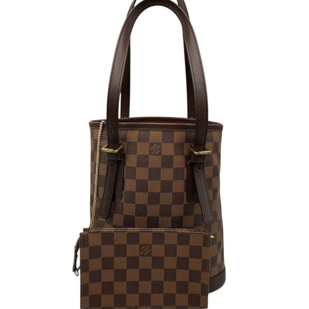Louis Vuitton Brown Pvc Leather Tote Bag