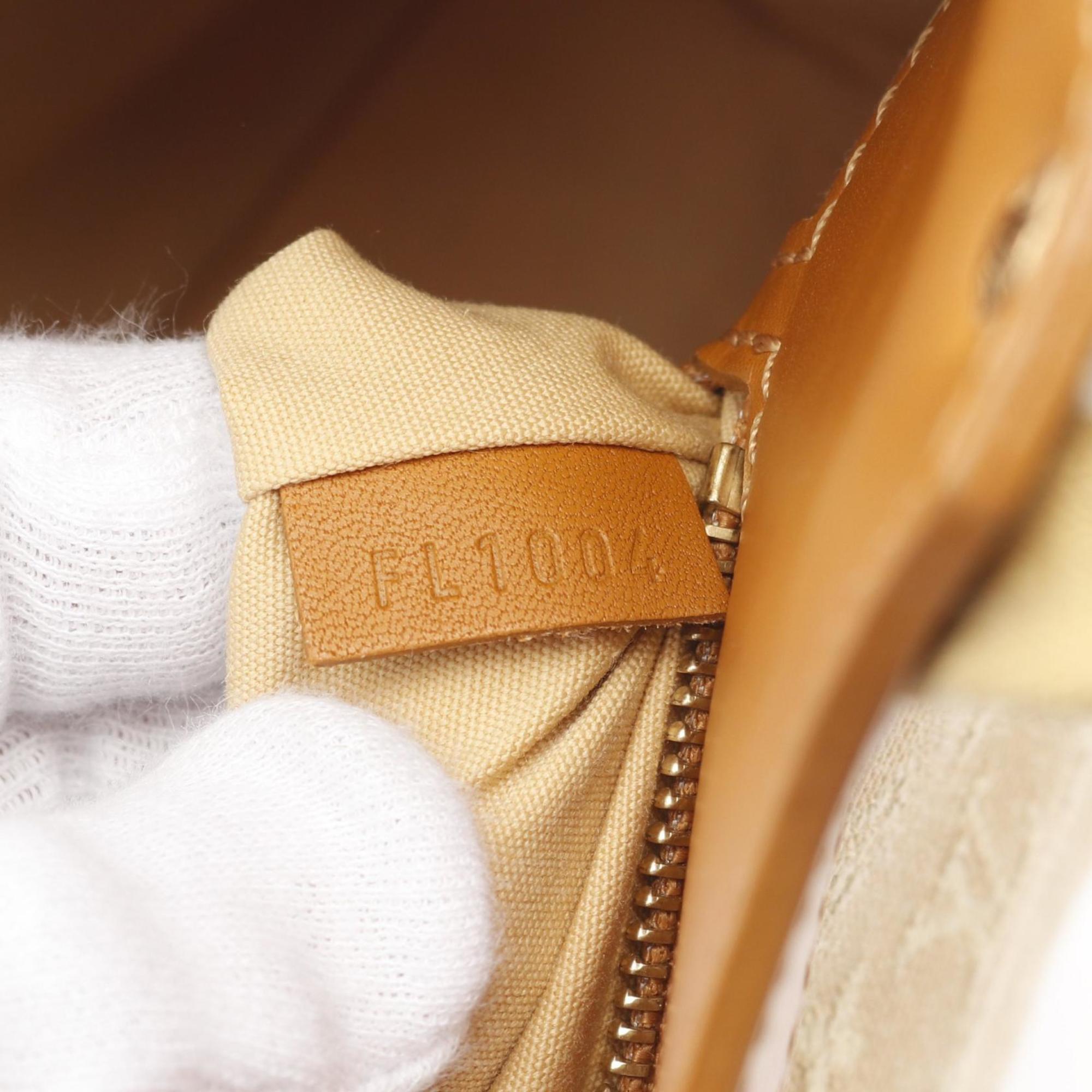 Louis Vuitton Beige Canvas Leather Handbag