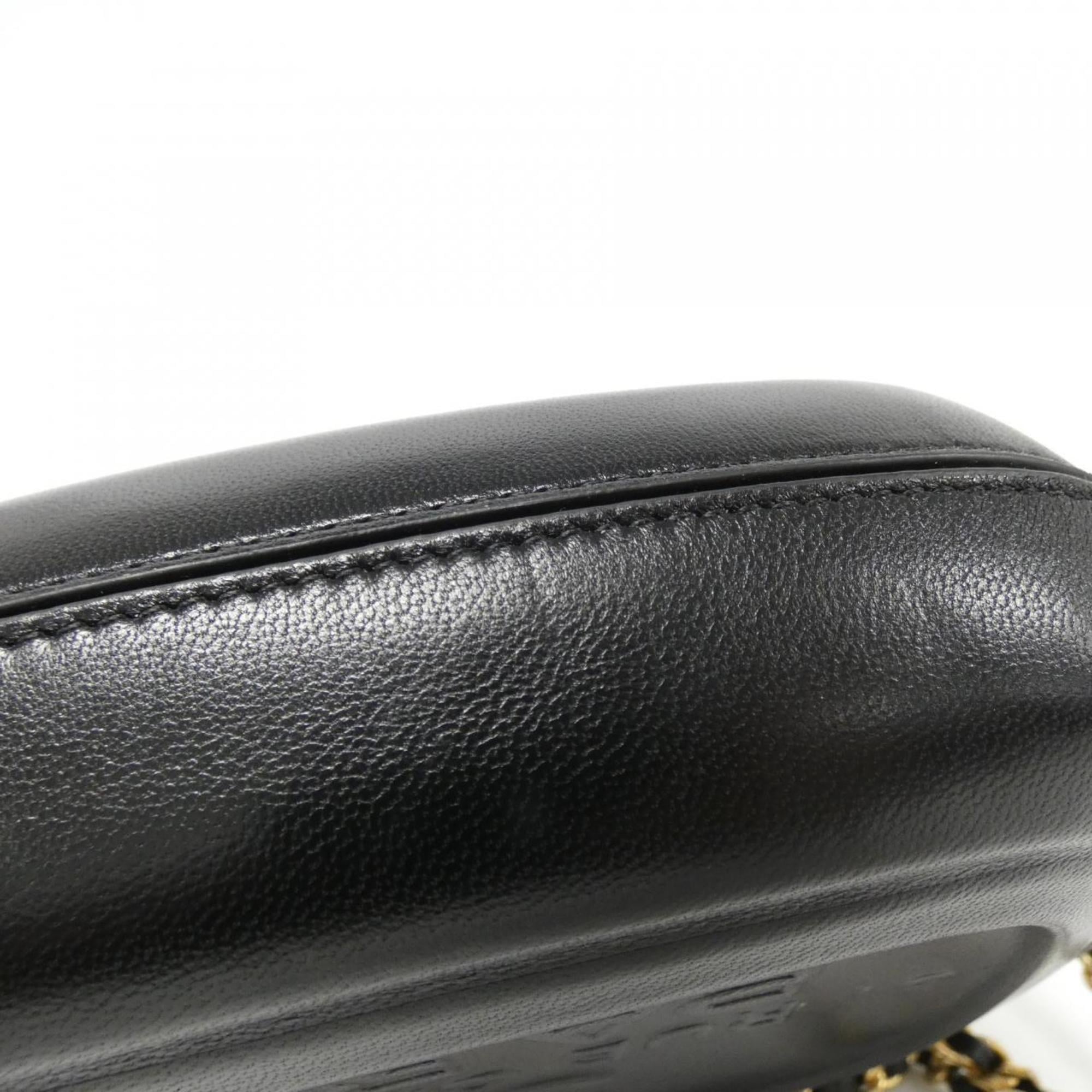 Chanel Black Leather Shoulder Bag