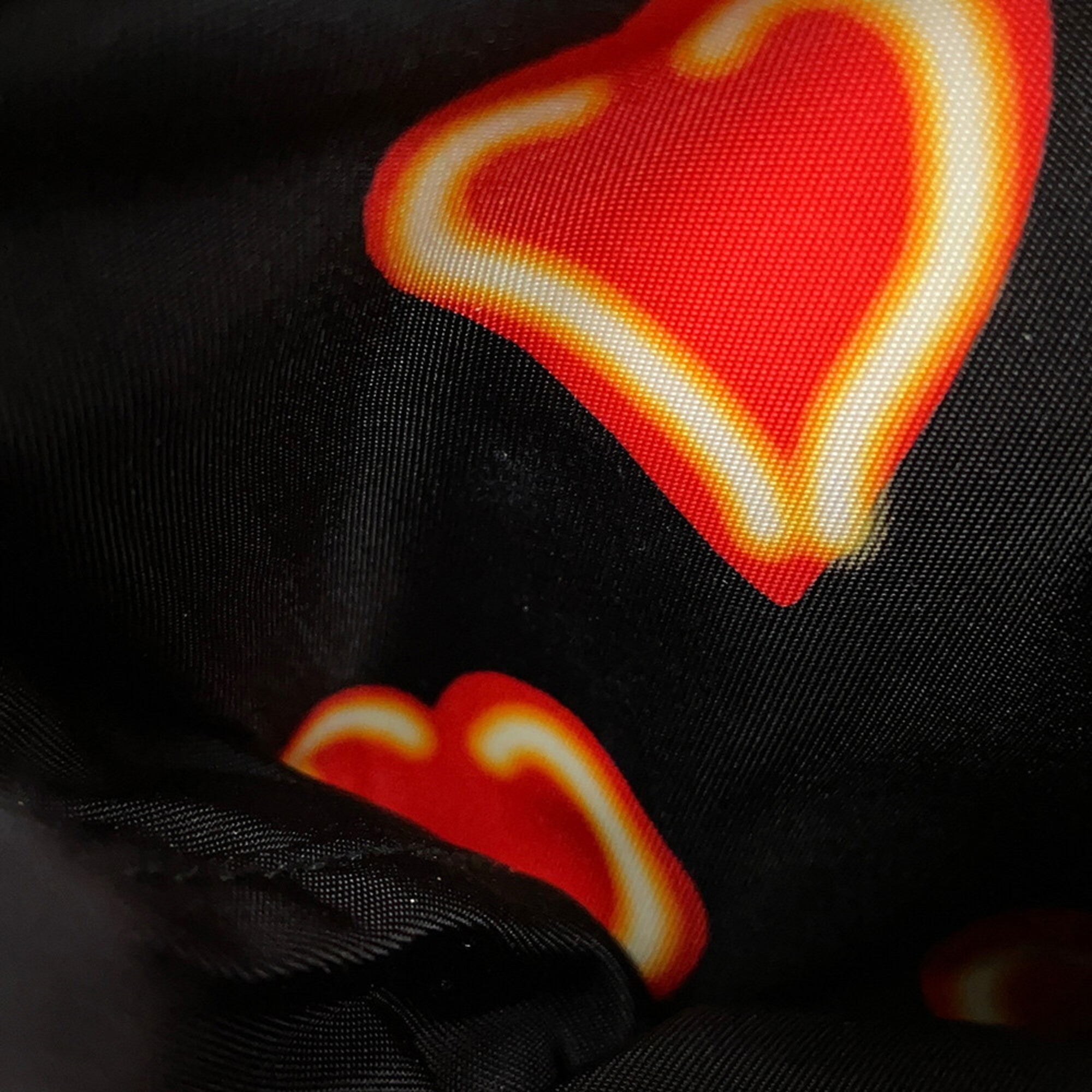 Prada Black Red Color Nylon Backpack