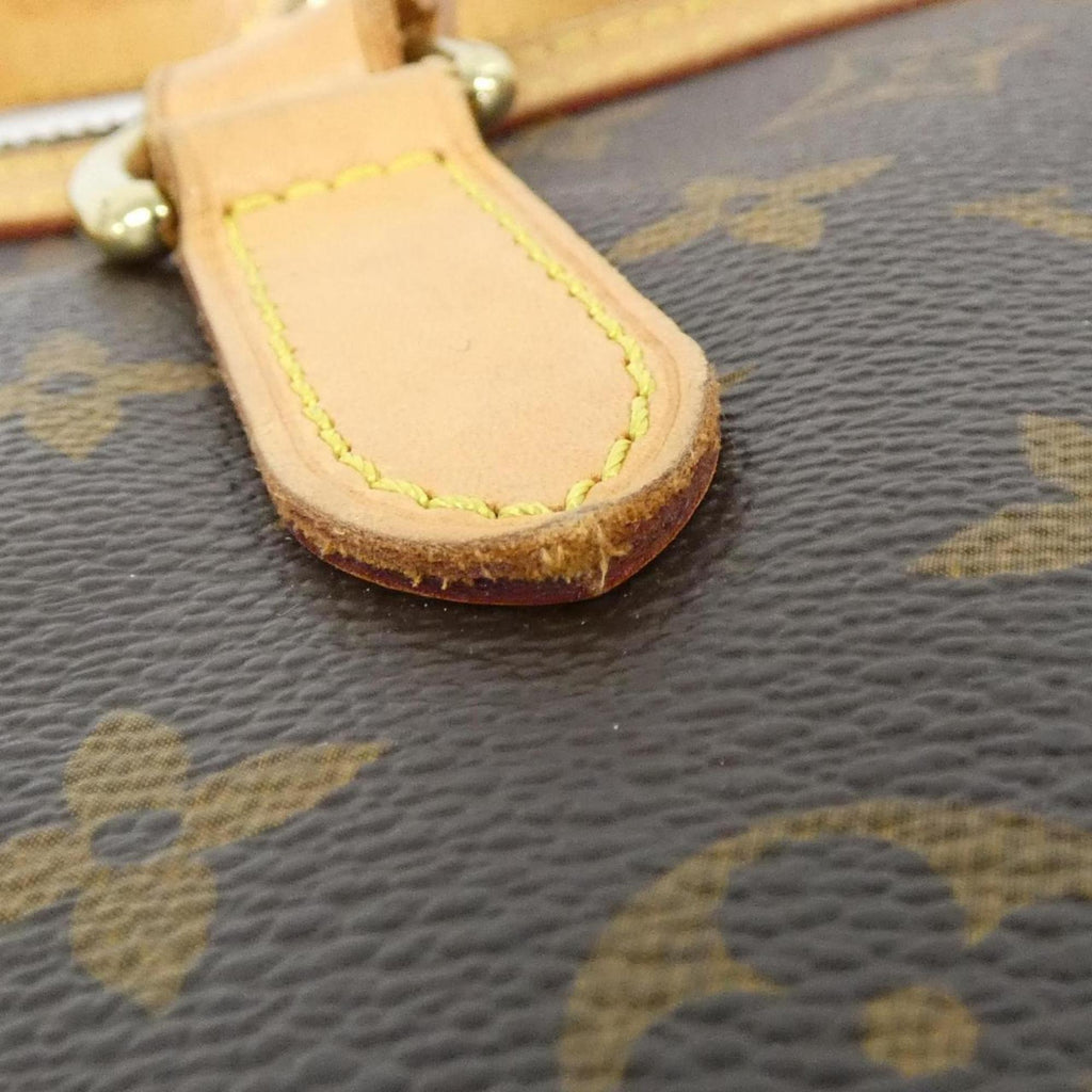 Louis Vuitton Brown Coated Canvas Handbag