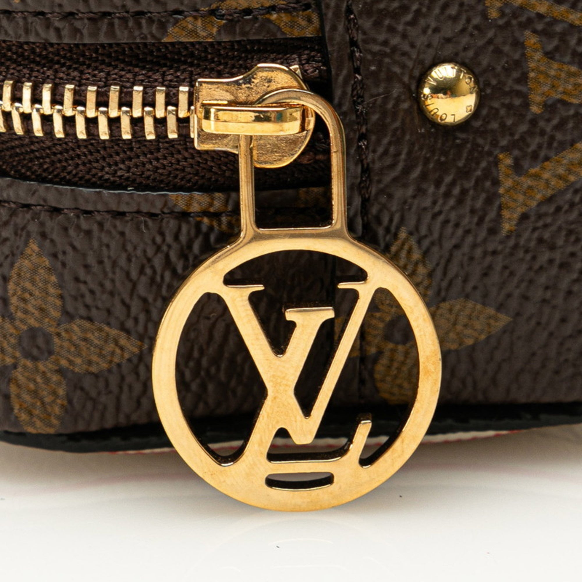 Louis Vuitton Brown Multi-Color Pvc Leather Pouch