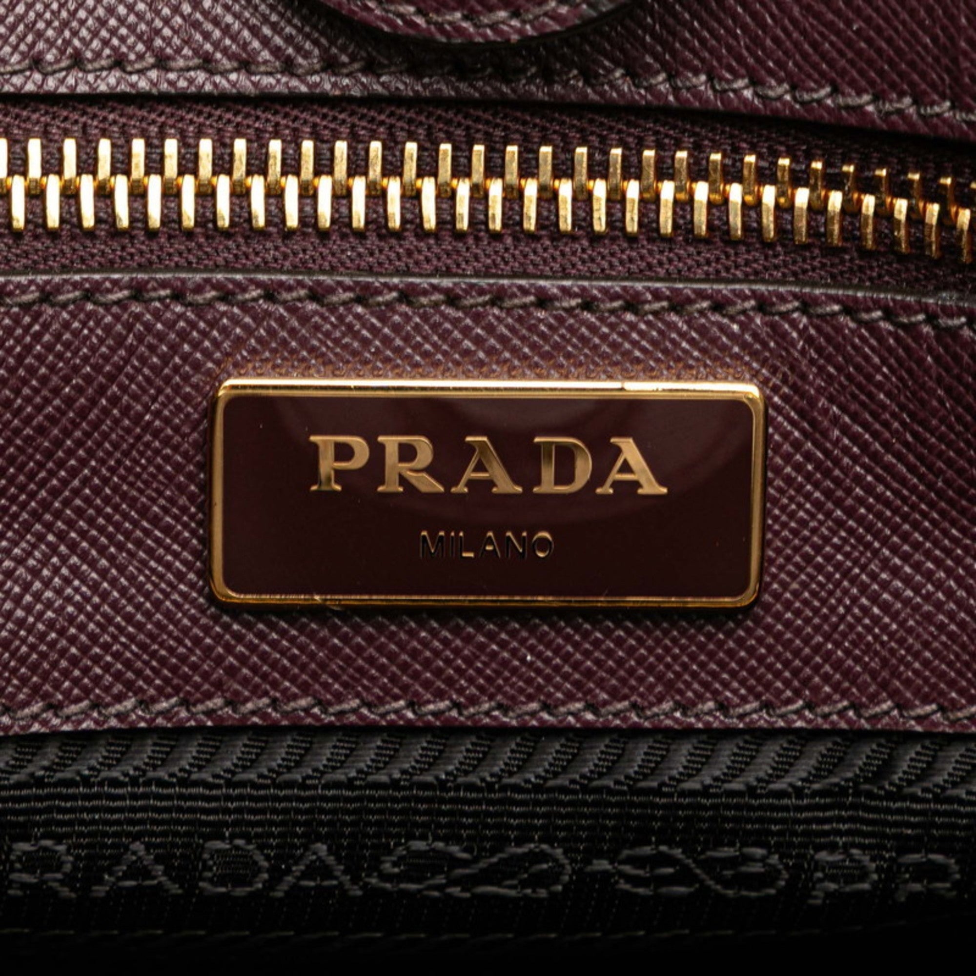 Prada Purple Nylon Leather Handbag Shoulder Bag