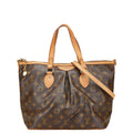 Louis Vuitton Brown Pvc Leather Handbag Shoulder Bag