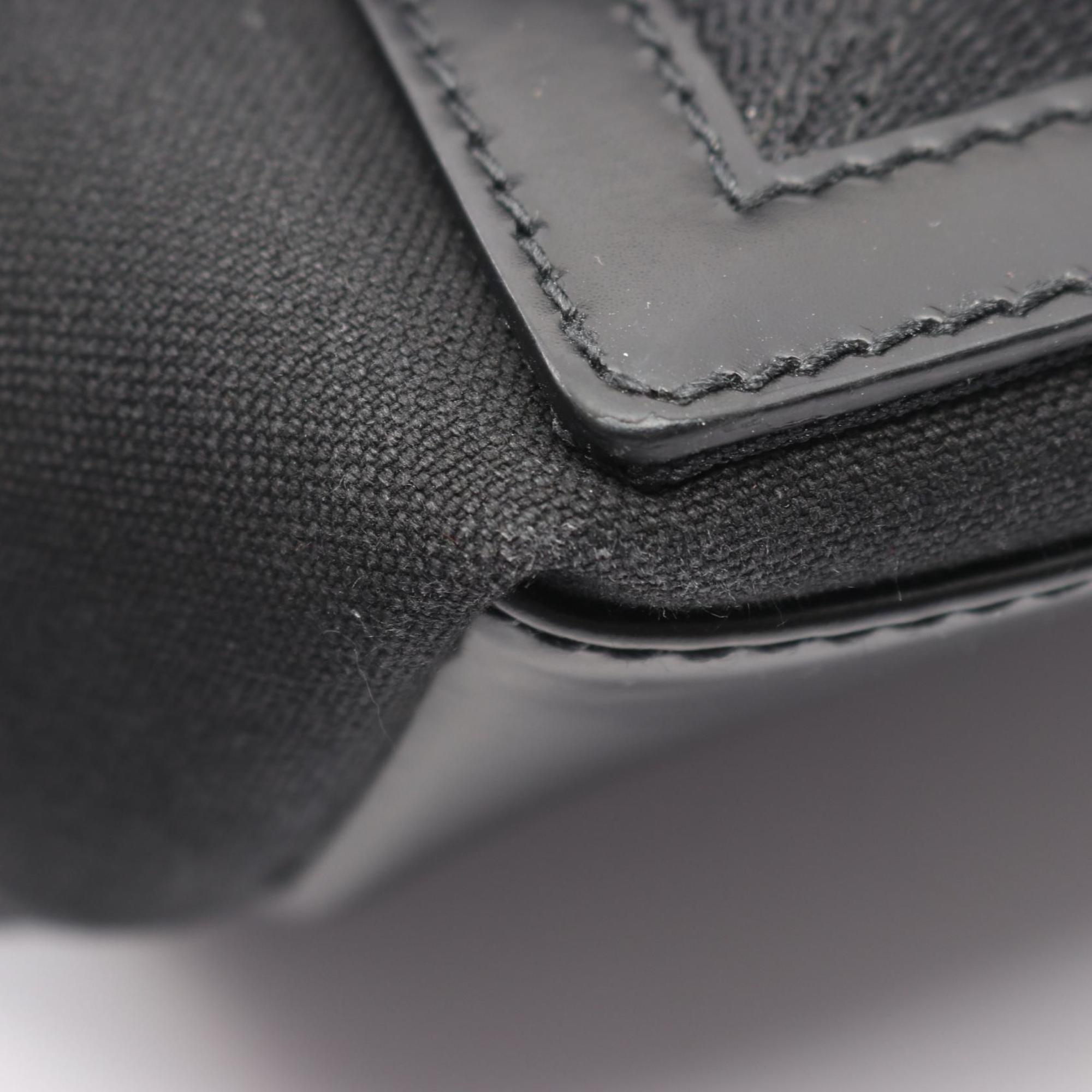 Balenciaga Black Canvas Leather Handbag Tote