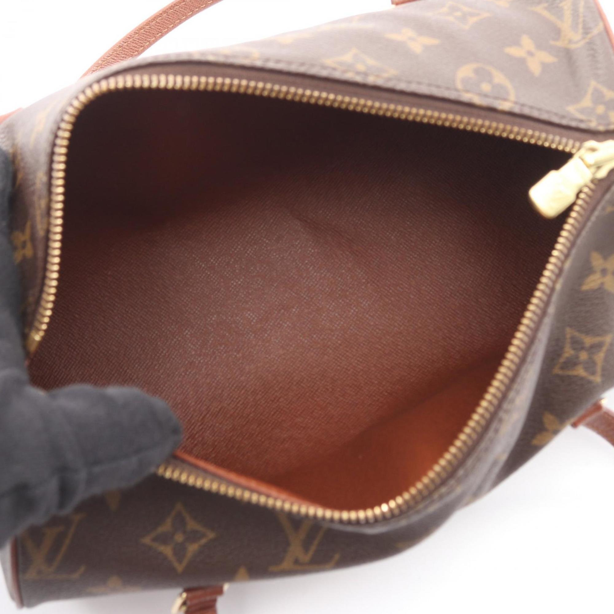 Louis Vuitton Brown Coated Canvas Leather Handbag