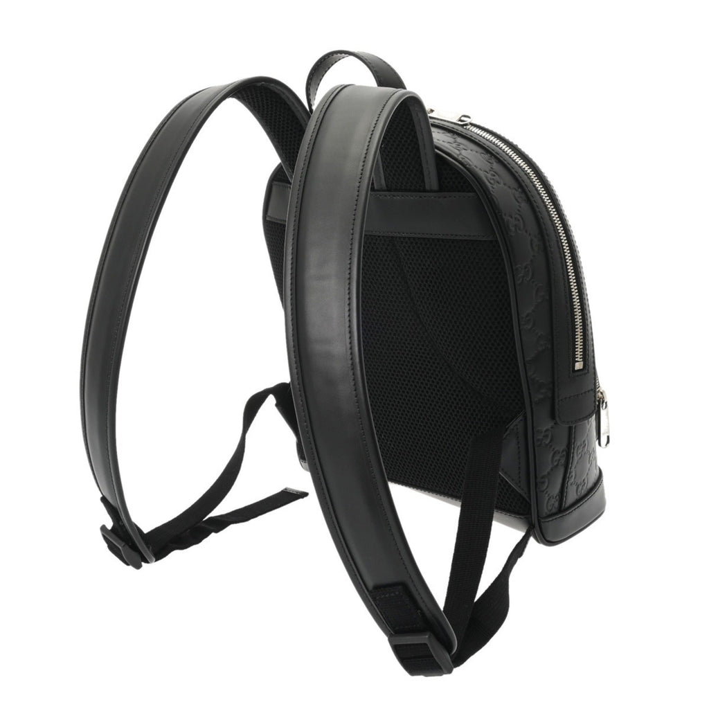 Gucci Black Leather Nylon Backpack (Pre-Owned)