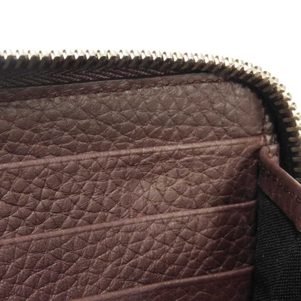 Balenciaga Bordeaux Leather Long Wallet (Bi-Fold)