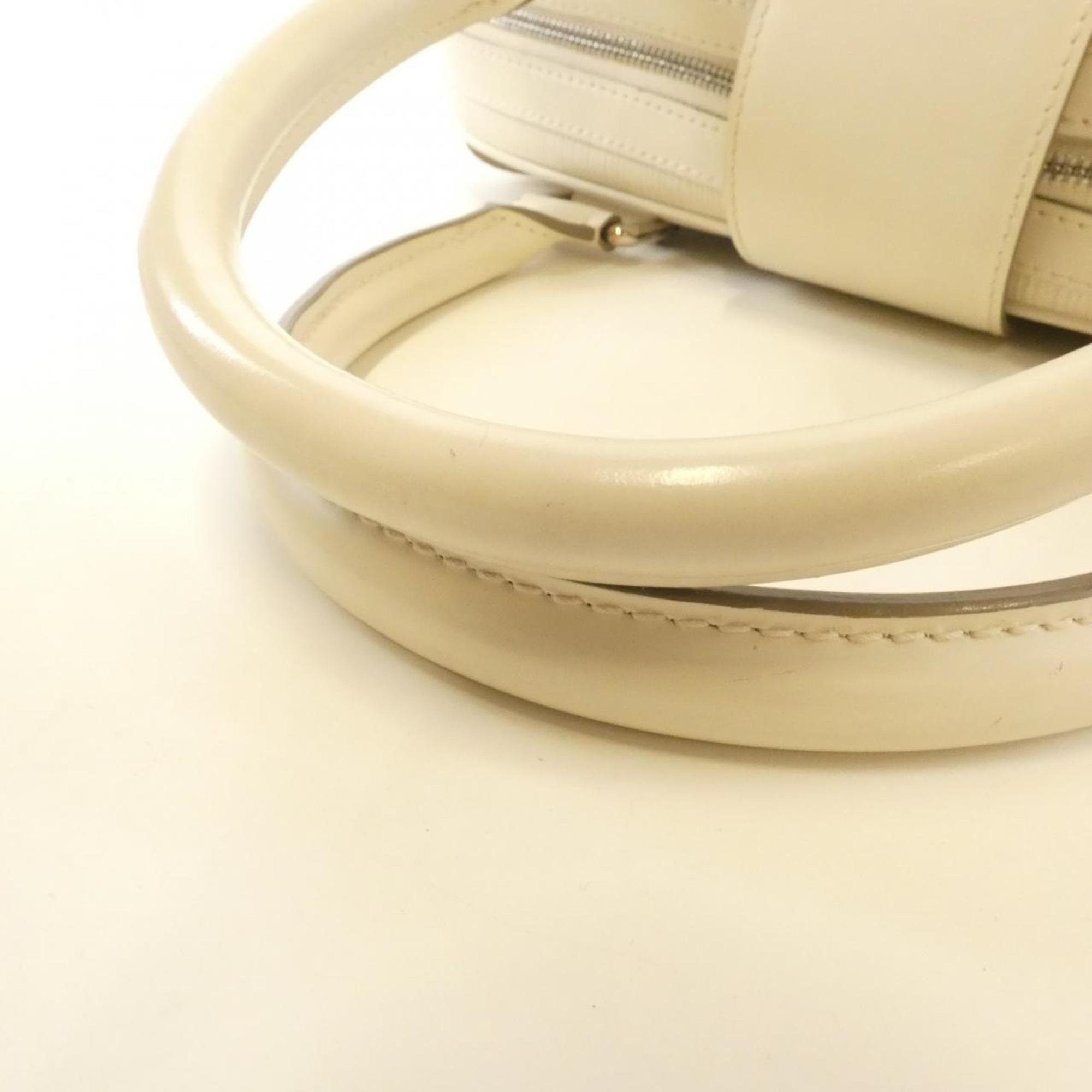 Louis Vuitton Epi Lv Off White Leather Handbag