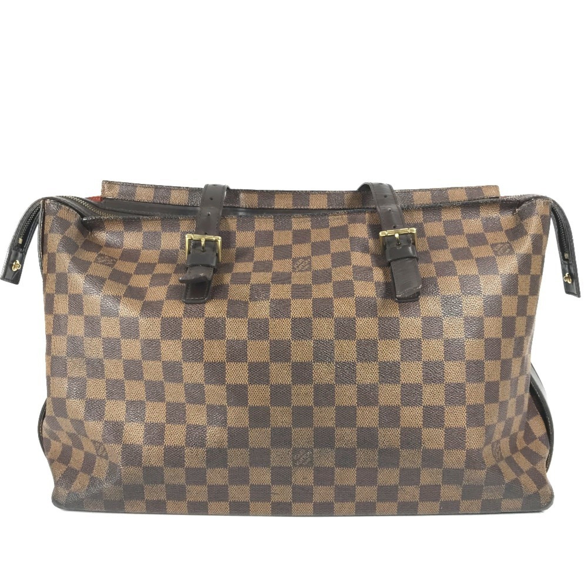 Louis Vuitton Brown Damier Canvas Shoulder Bag Tote Bag