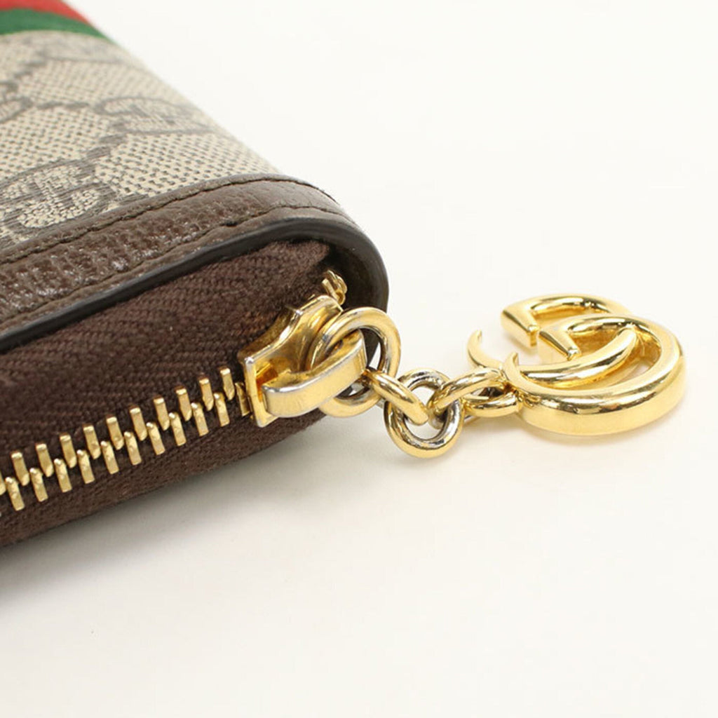Gucci Beige Pvc Long Wallet (Bi-Fold) (Pre-Owned)