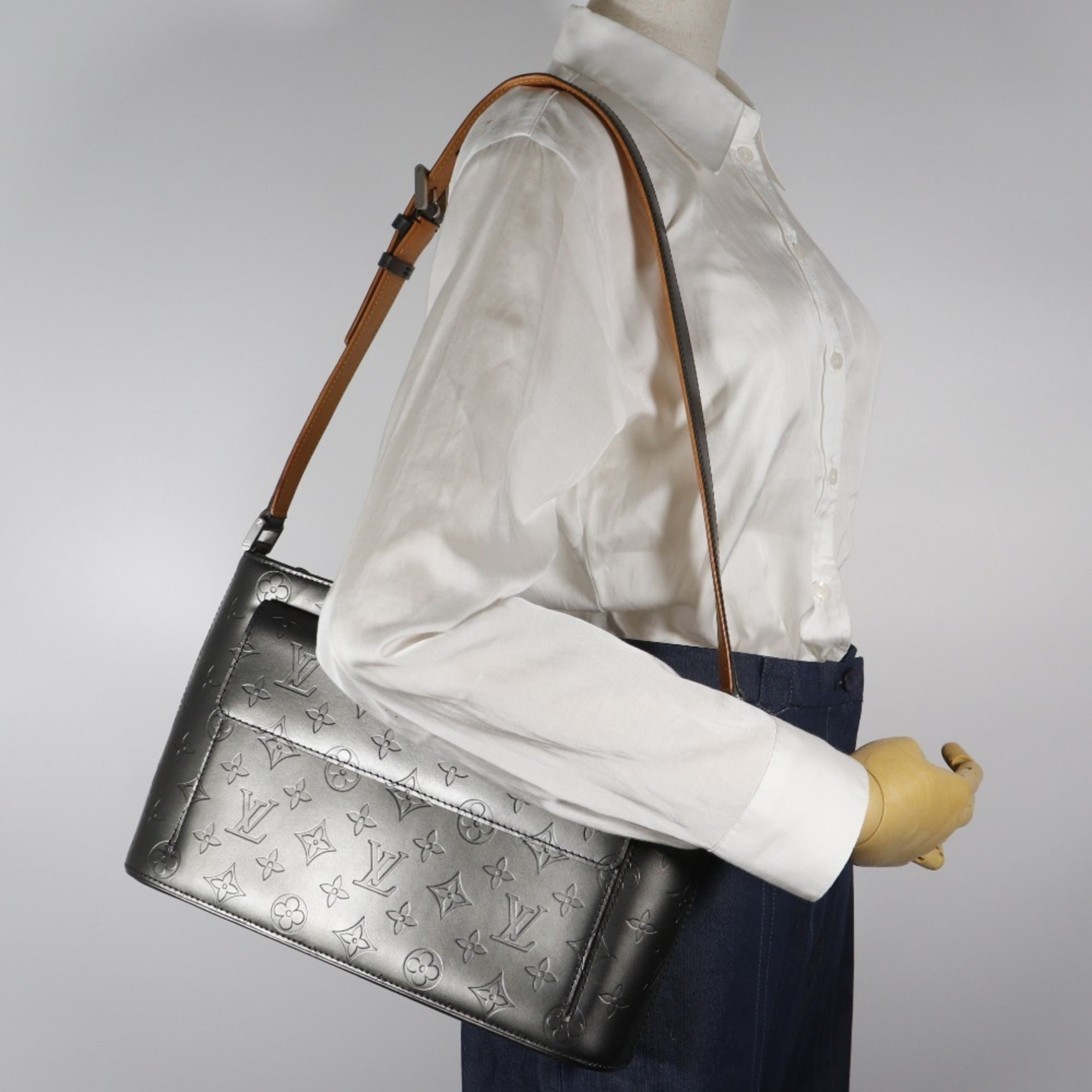 Louis Vuitton Monogram Mat Noir Monogram Mat Shoulder Bag