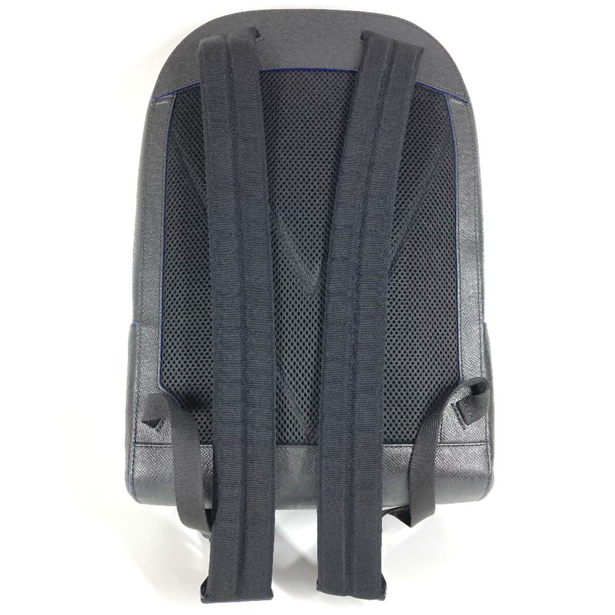 Louis Vuitton Ardoise Bicolor Black Blue Taiga Leather Backpack