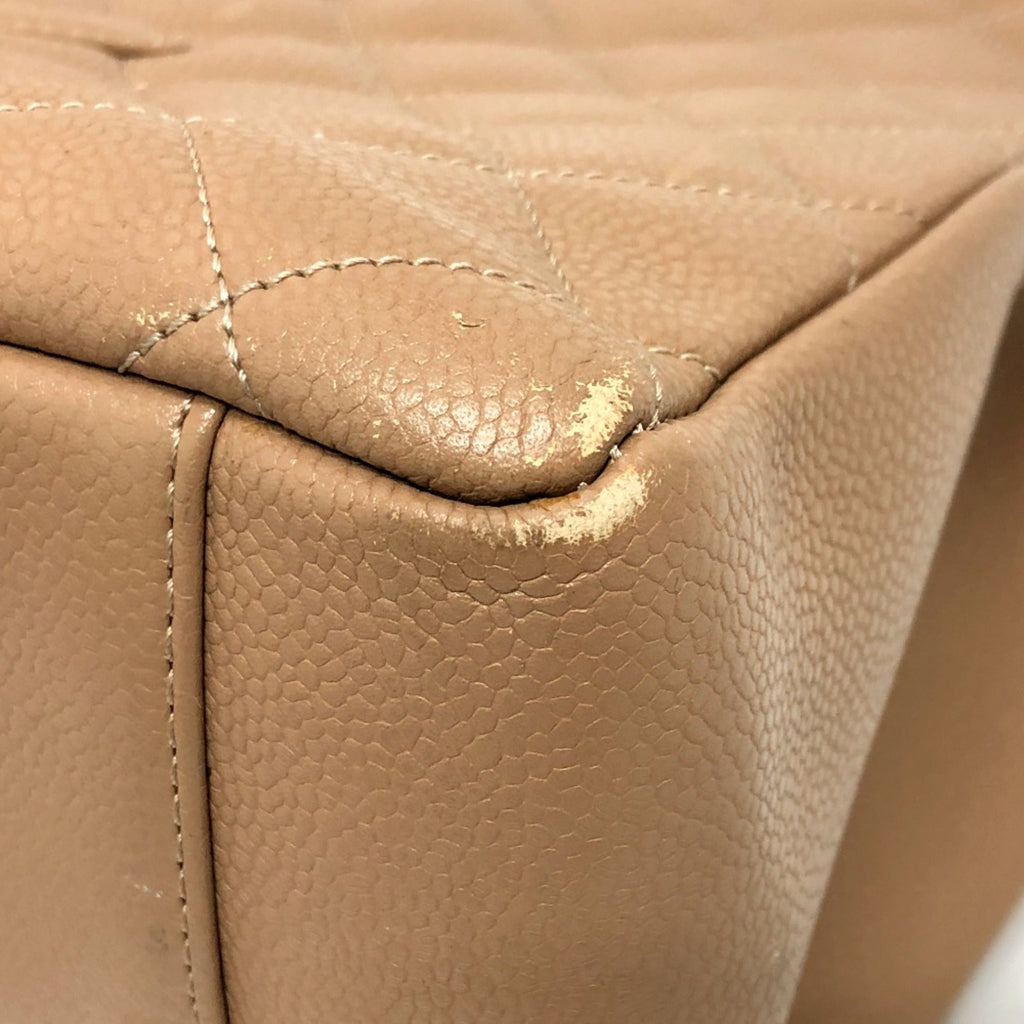 Chanel Beige Leather Shoulder Bag