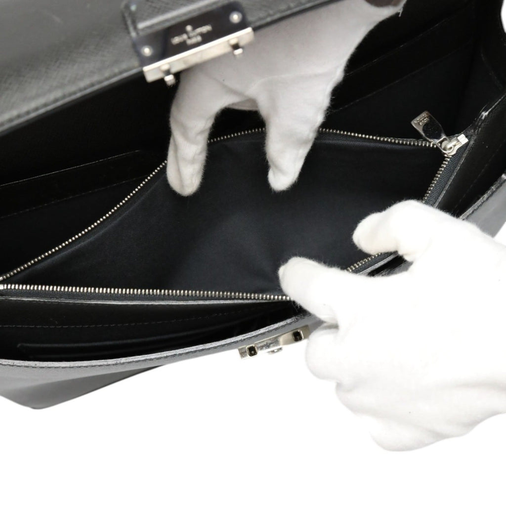 Louis Vuitton Glacier Gray Taiga Leather Attaché Case