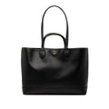 Gucci Black Leather Pvc Handbag Shoulder Bag Tote Bag (Pre-Owned)