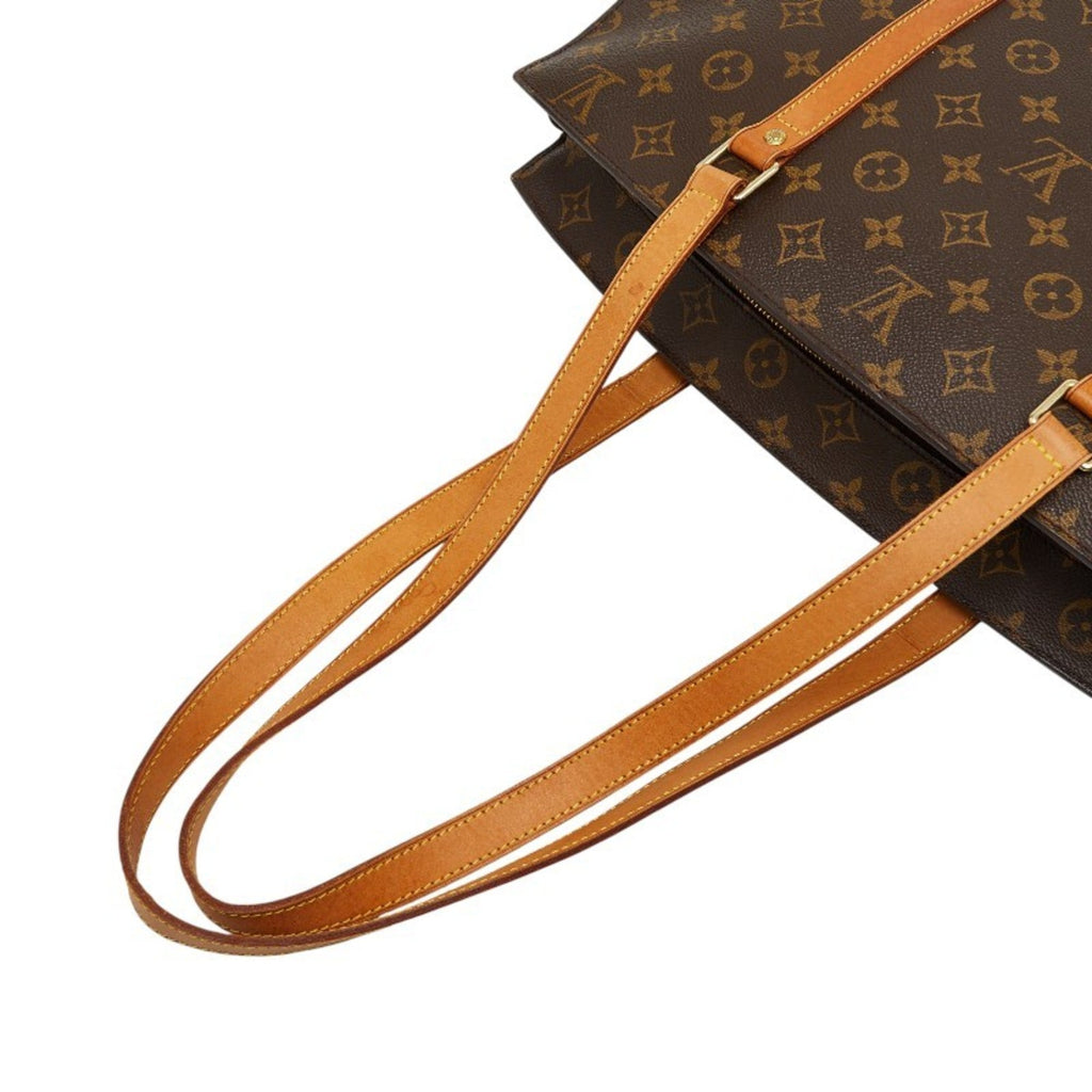 Louis Vuitton Brown Pvc Leather Tote Bag