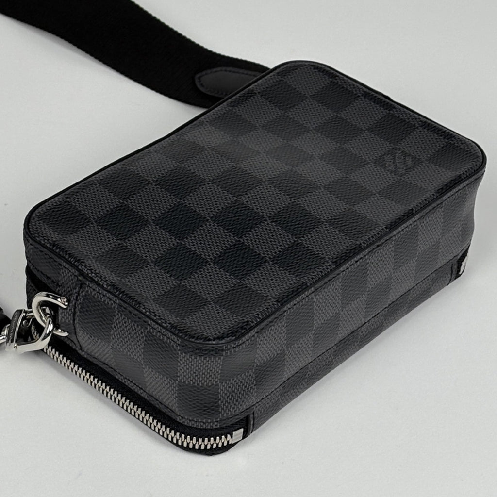 Louis Vuitton Black Noir Damier Graphite Shoulder Bag