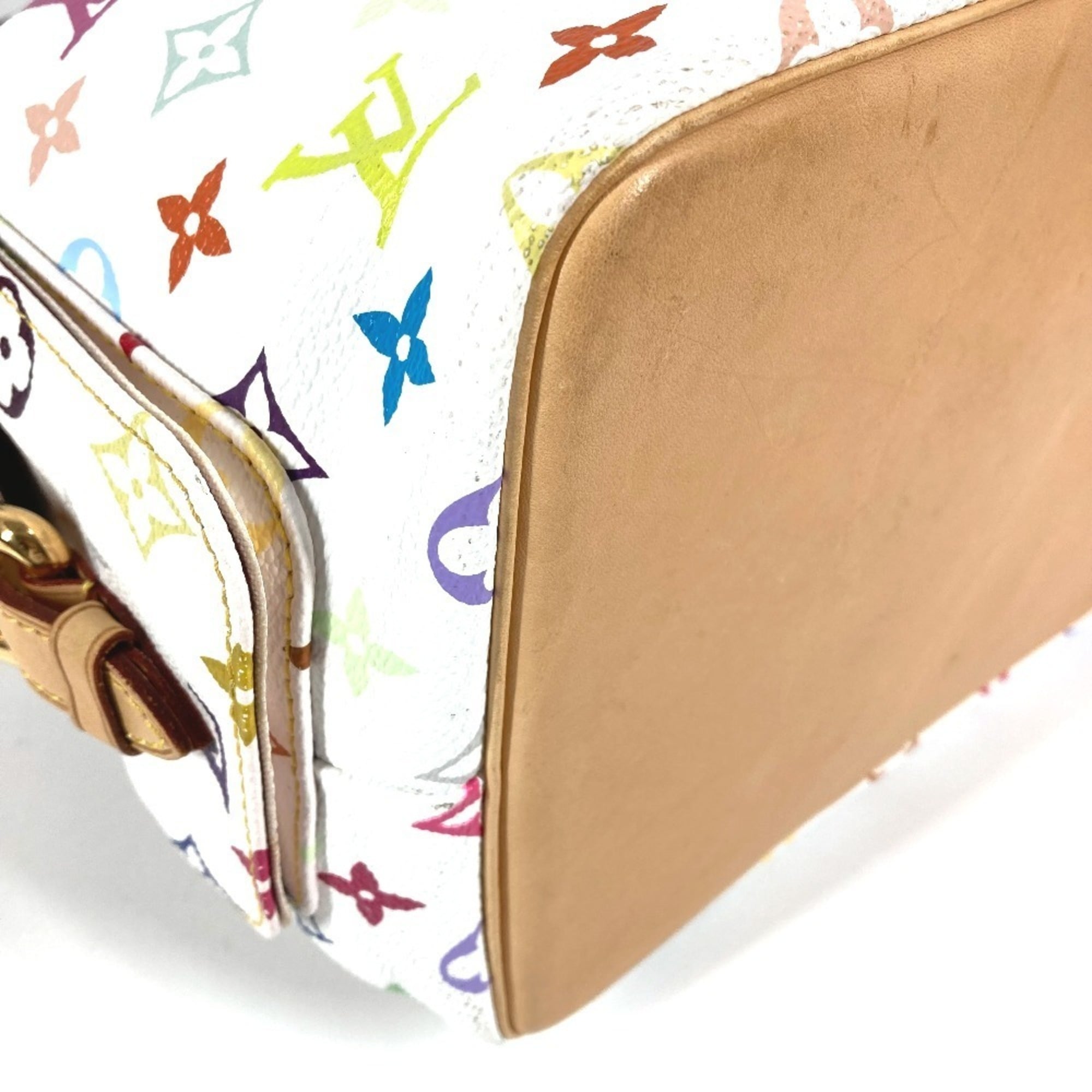 Louis Vuitton Blanc White Monogram Multicolore Shoulder Bag