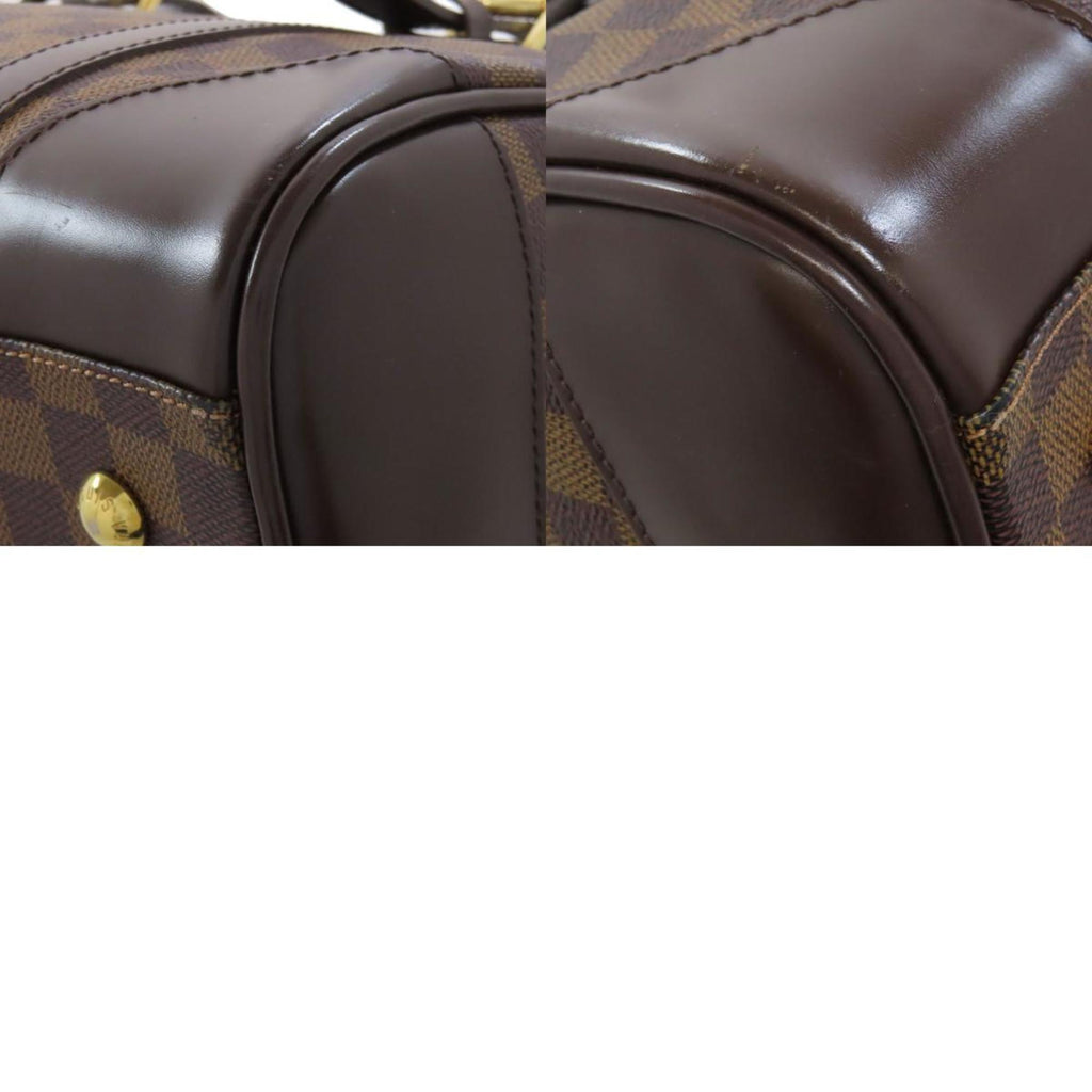 Louis Vuitton Brown Ebene Damier Canvas Boston Bag